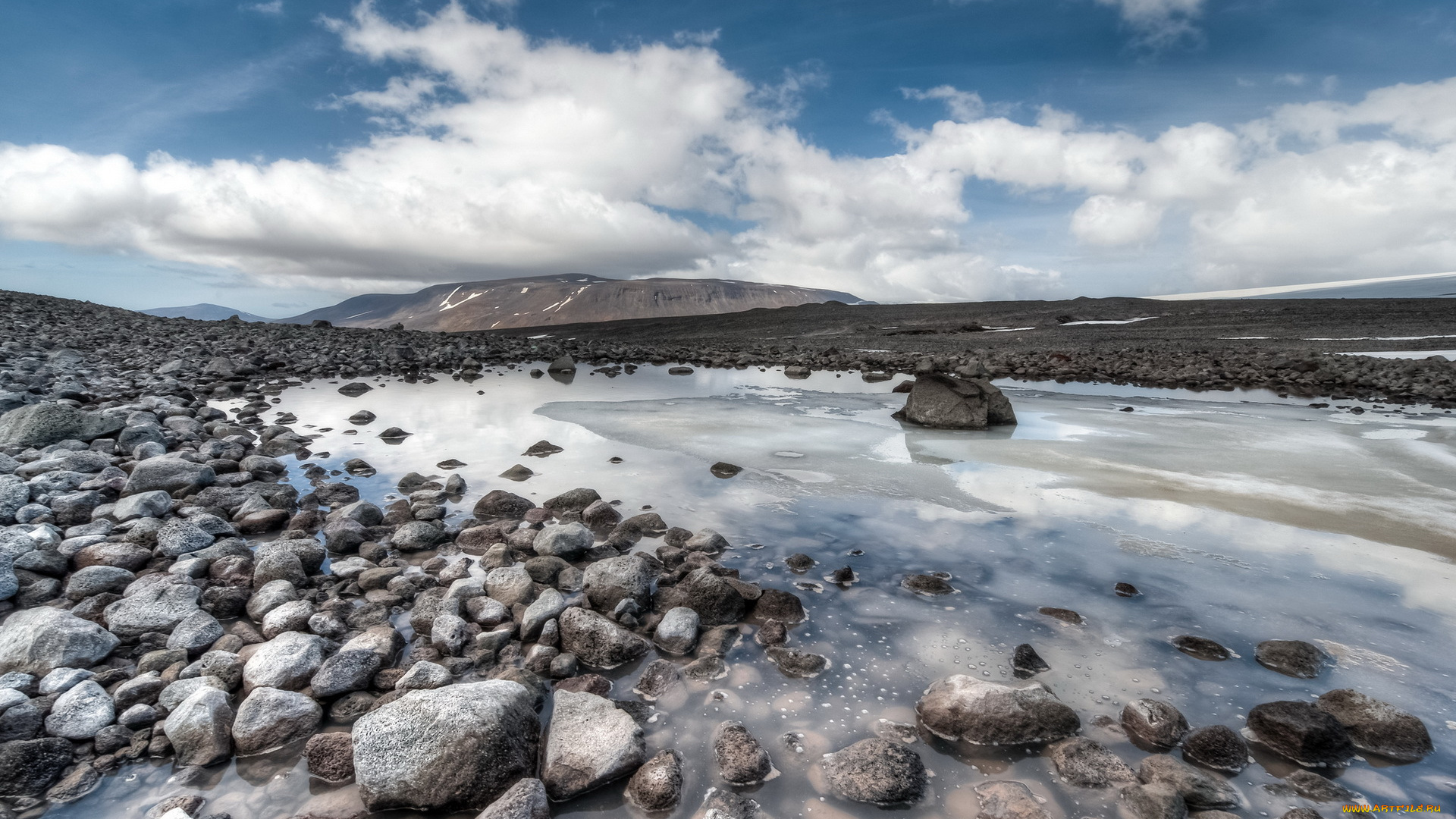 природа, другое, камни, горы, облака, небо