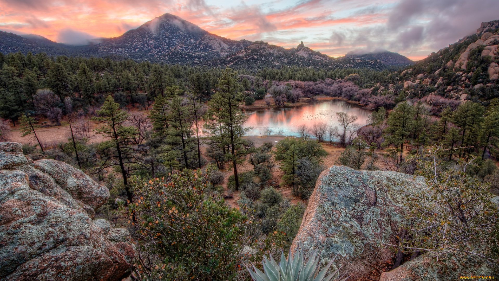 природа, реки, озера, горы, лес, озеро