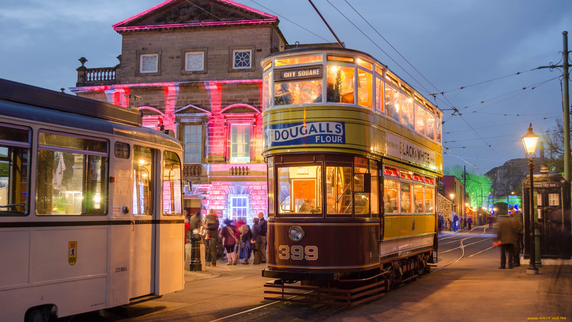 техника, трамваи, трамвай, город, рельсы