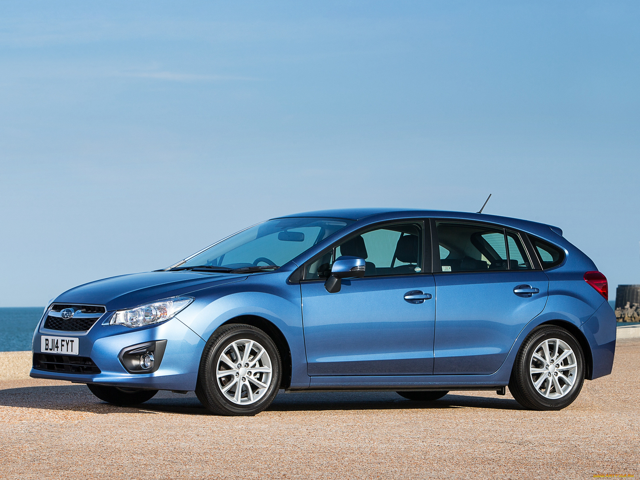 автомобили, subaru, uk-spec, синий, impreza, gp, 2014г