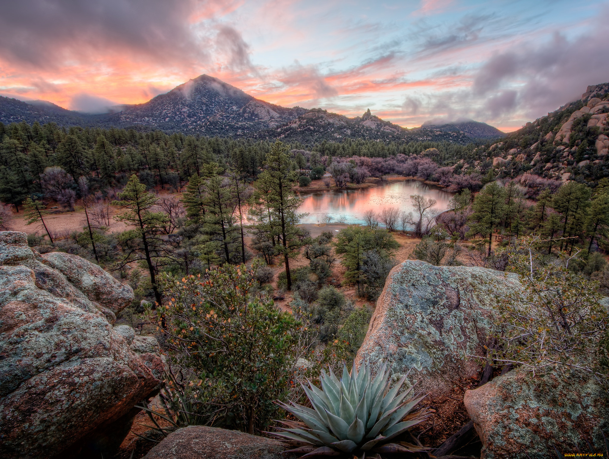 природа, реки, озера, горы, лес, озеро