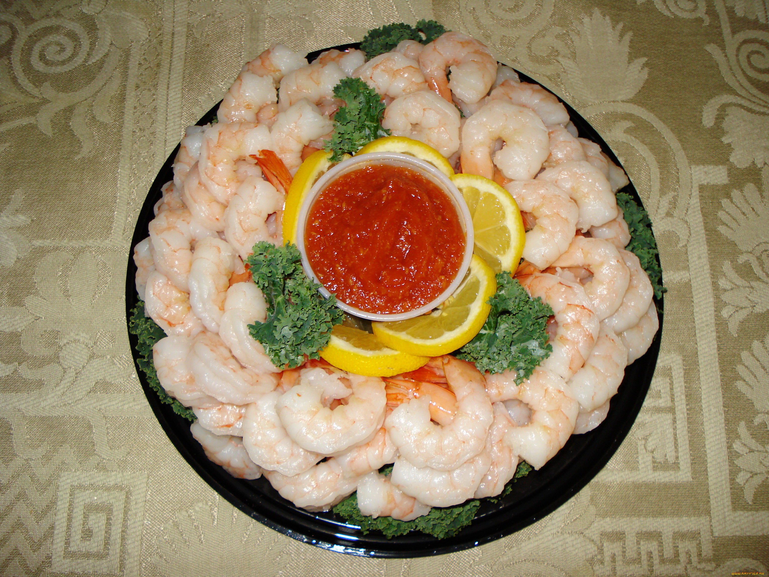 еда, рыба, , морепродукты, , суши, , роллы, кетчуп, лимон, креветки