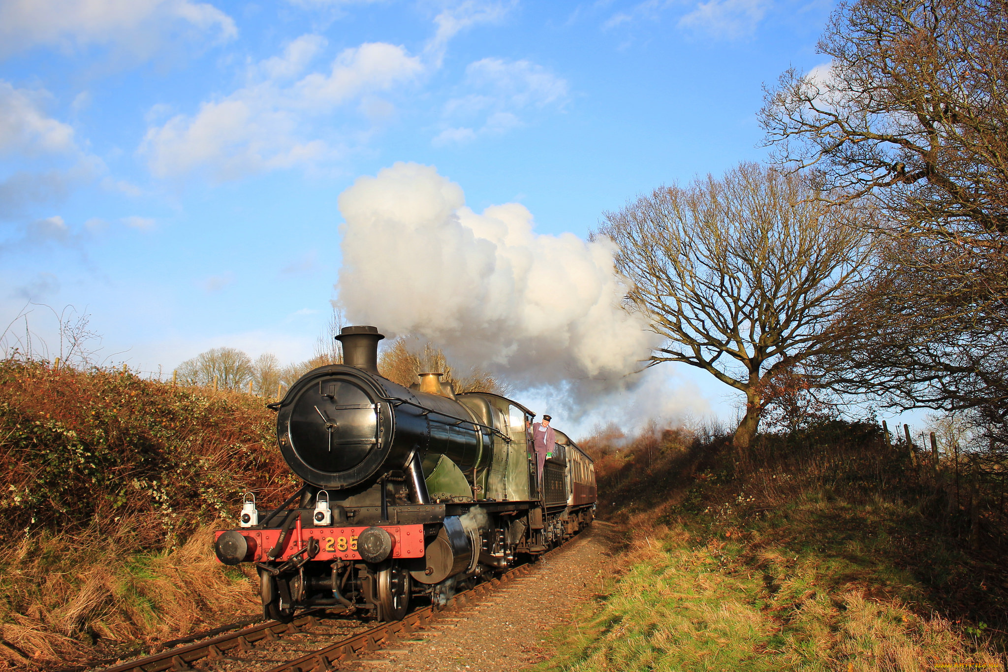 техника, паровозы, паровоз, рельсы, дорога, железная