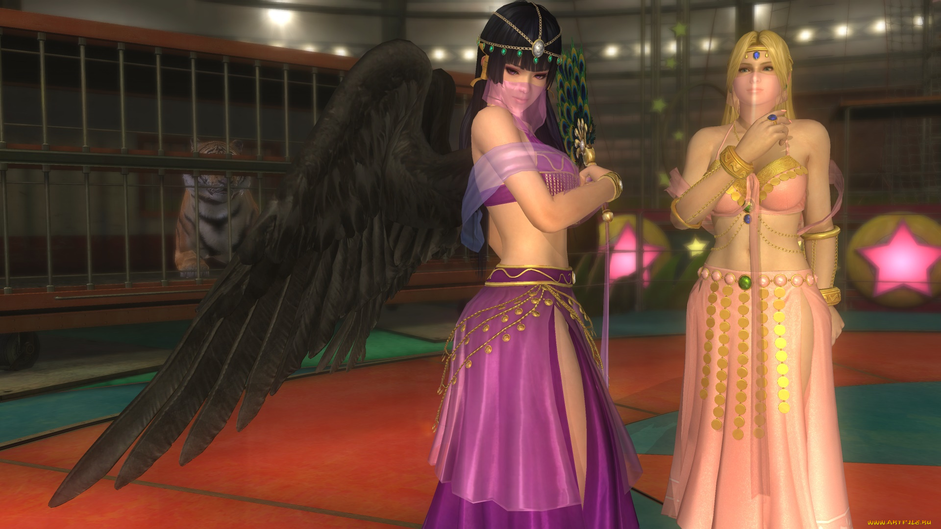 3д, графика, фантазия, , fantasy, взгляд, фон, девушки, позы