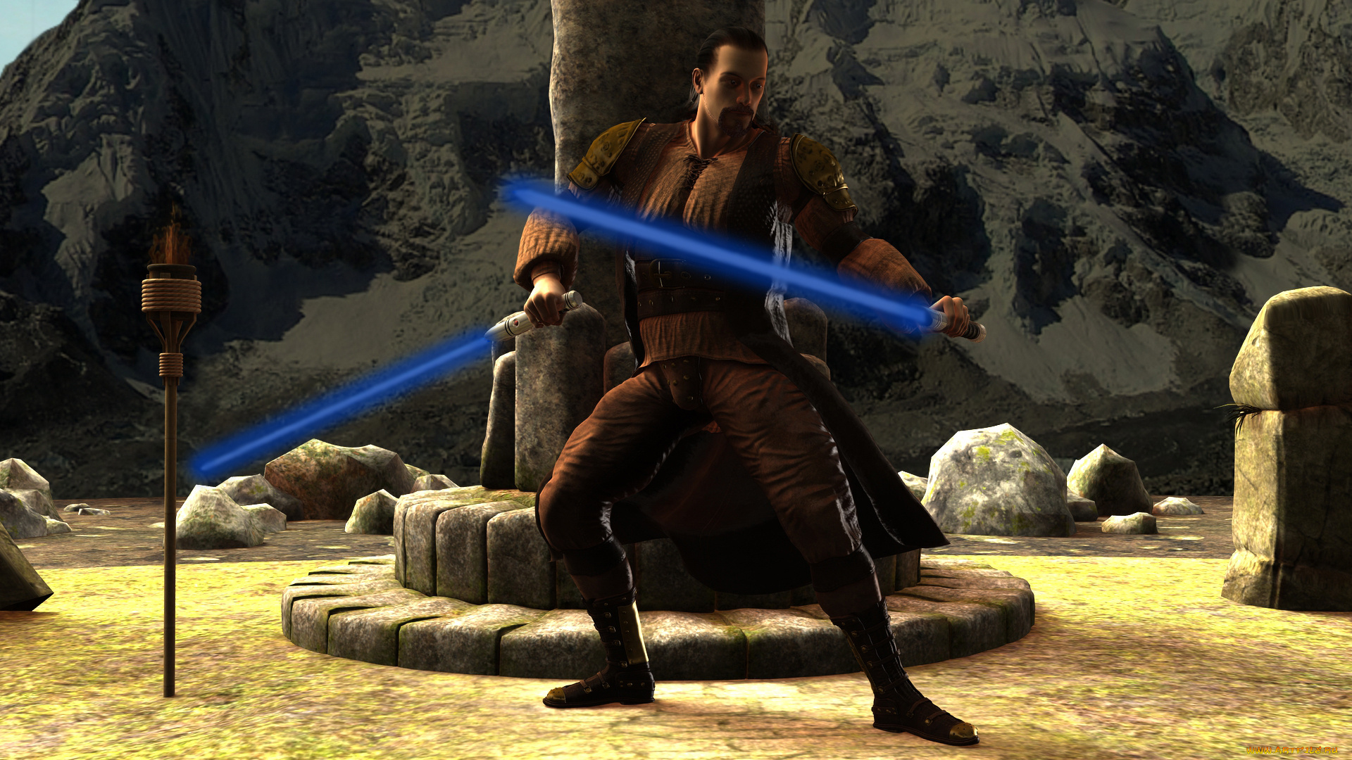 3д, графика, фантазия, , fantasy, взгляд, фон, оружие, мужчина