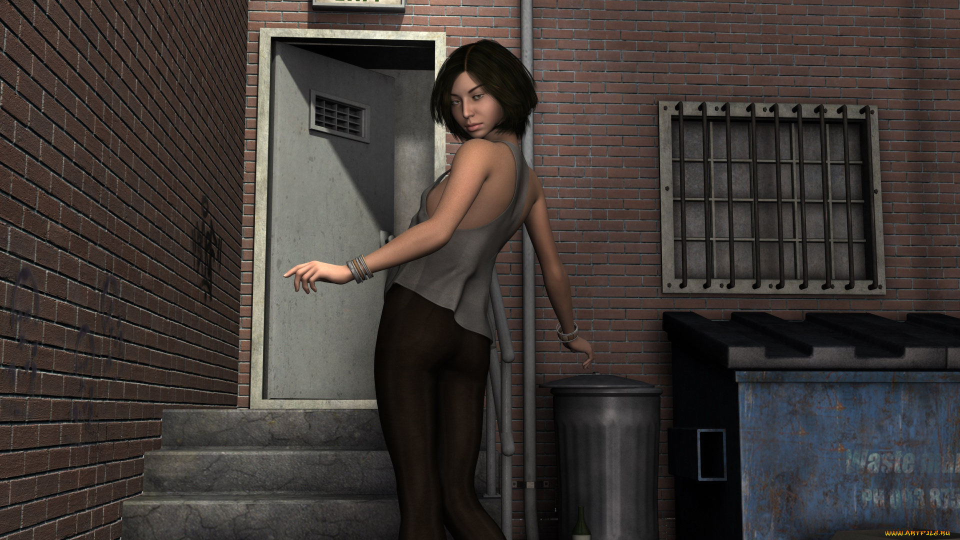 3д, графика, люди, , people, фон, взгляд, девушка