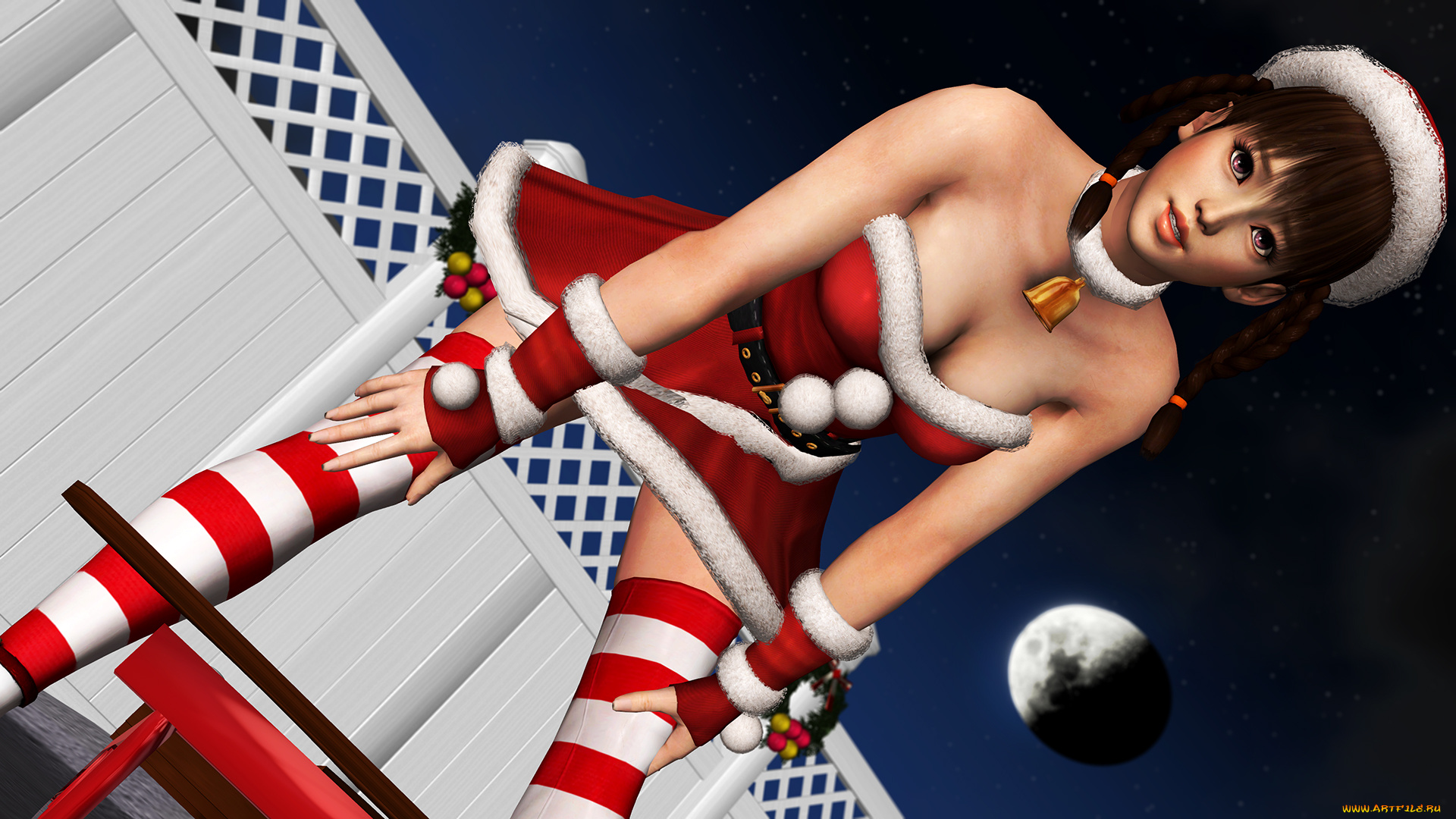 3д, графика, праздники, , holidays, девушка, взгляд, фон