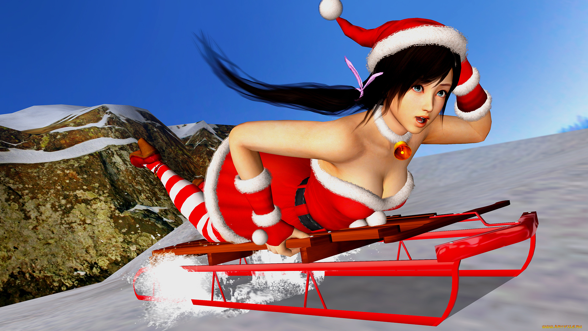 3д, графика, праздники, , holidays, фон, девушка, взгляд