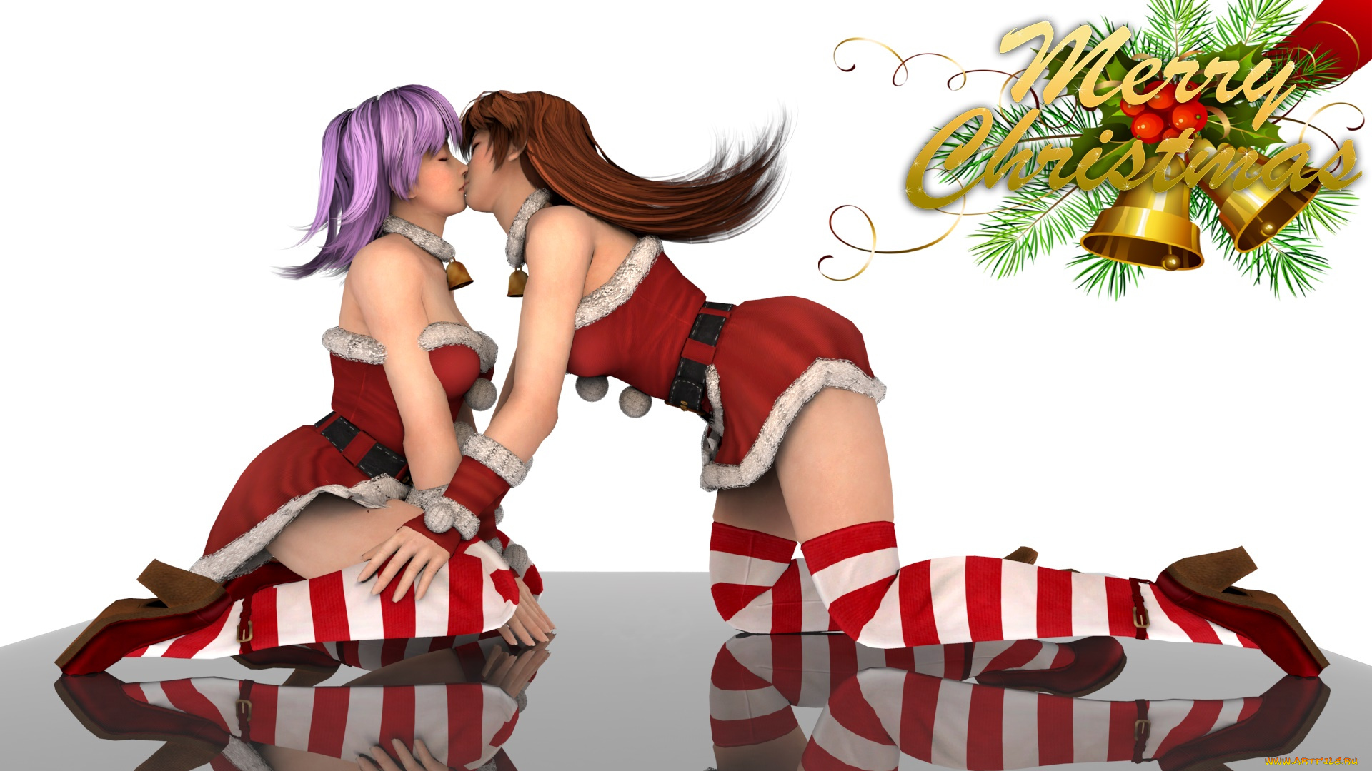 3д, графика, праздники, , holidays, фон, взгляд, девушки