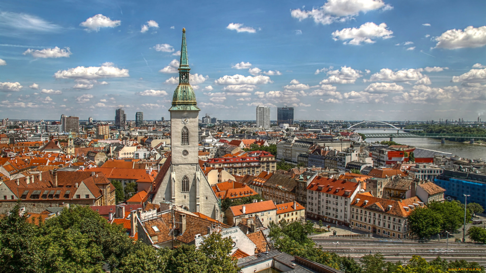 bratislava, города, братислава, , словакия, панорама