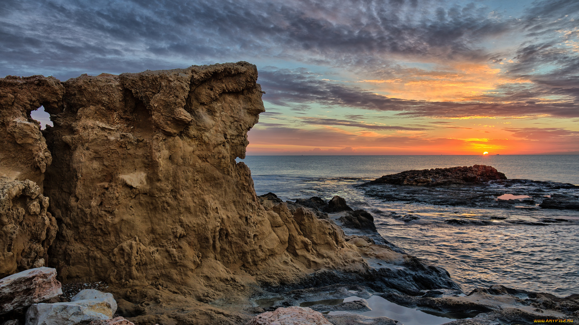 природа, побережье, берег, море