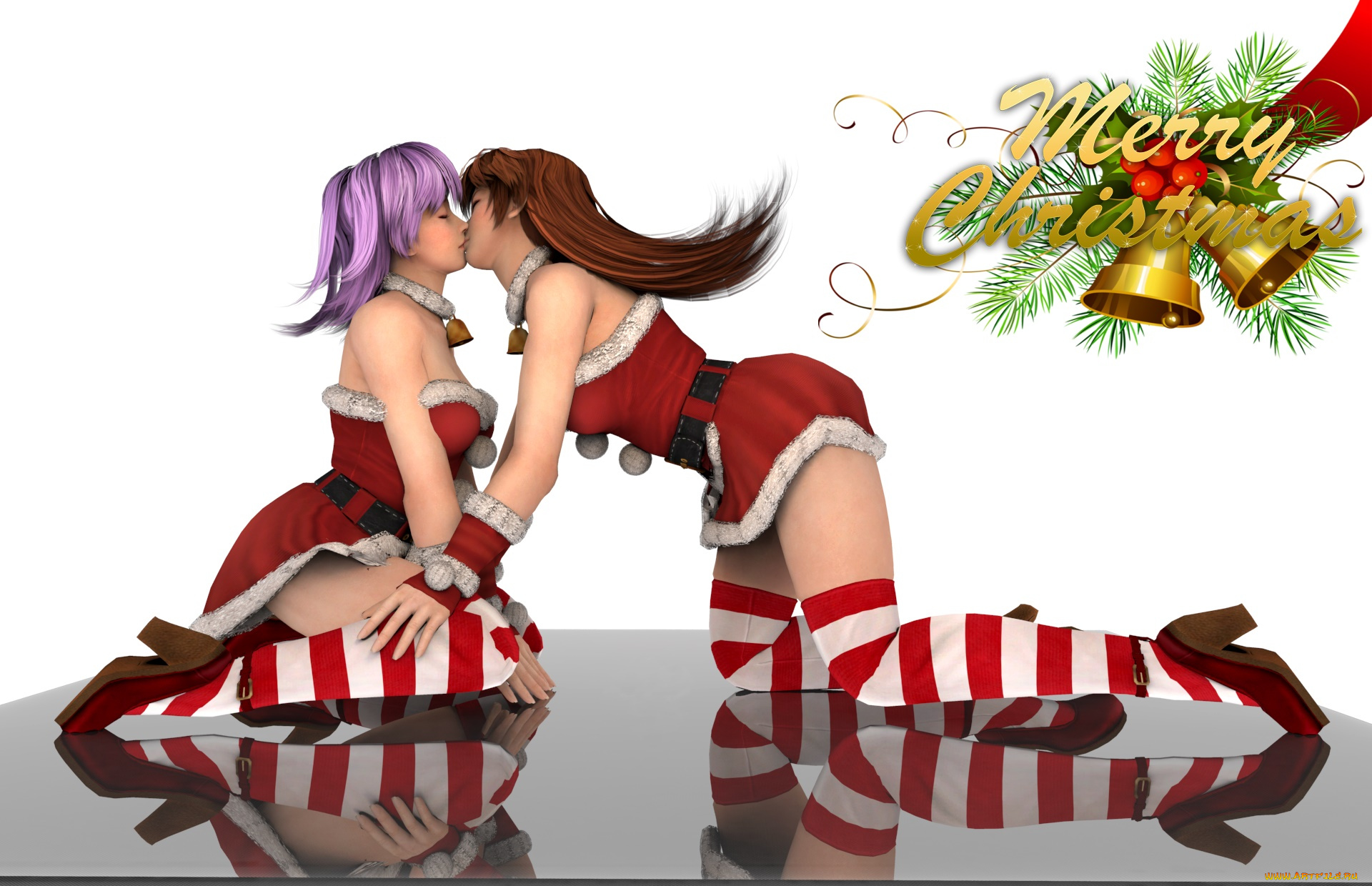 3д, графика, праздники, , holidays, фон, взгляд, девушки