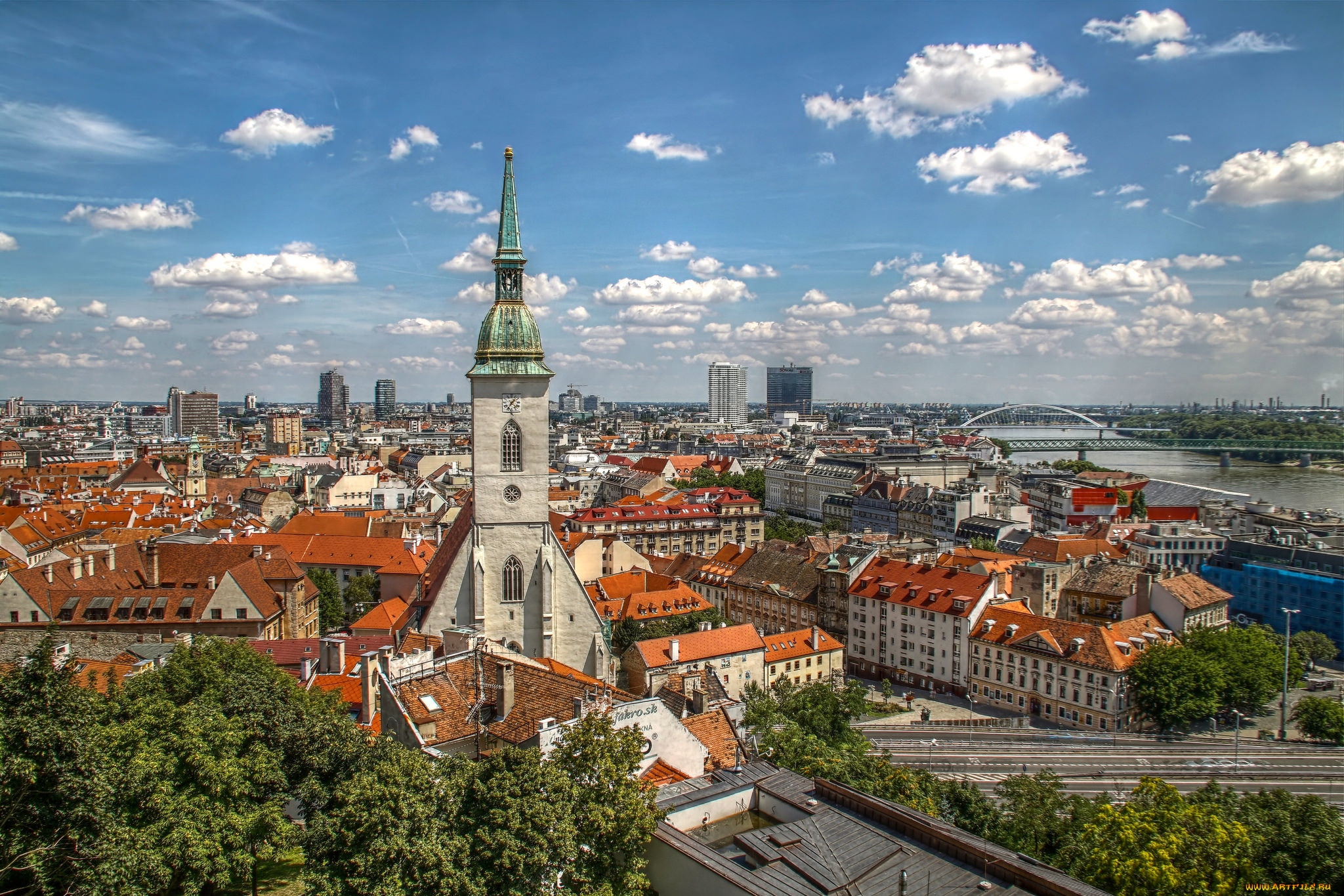 bratislava, города, братислава, , словакия, панорама
