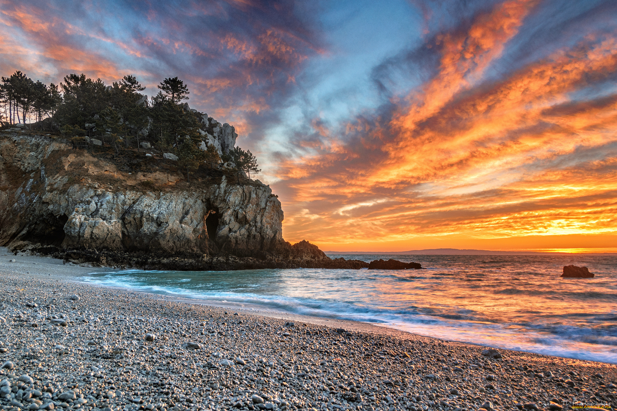 природа, побережье, берег, море