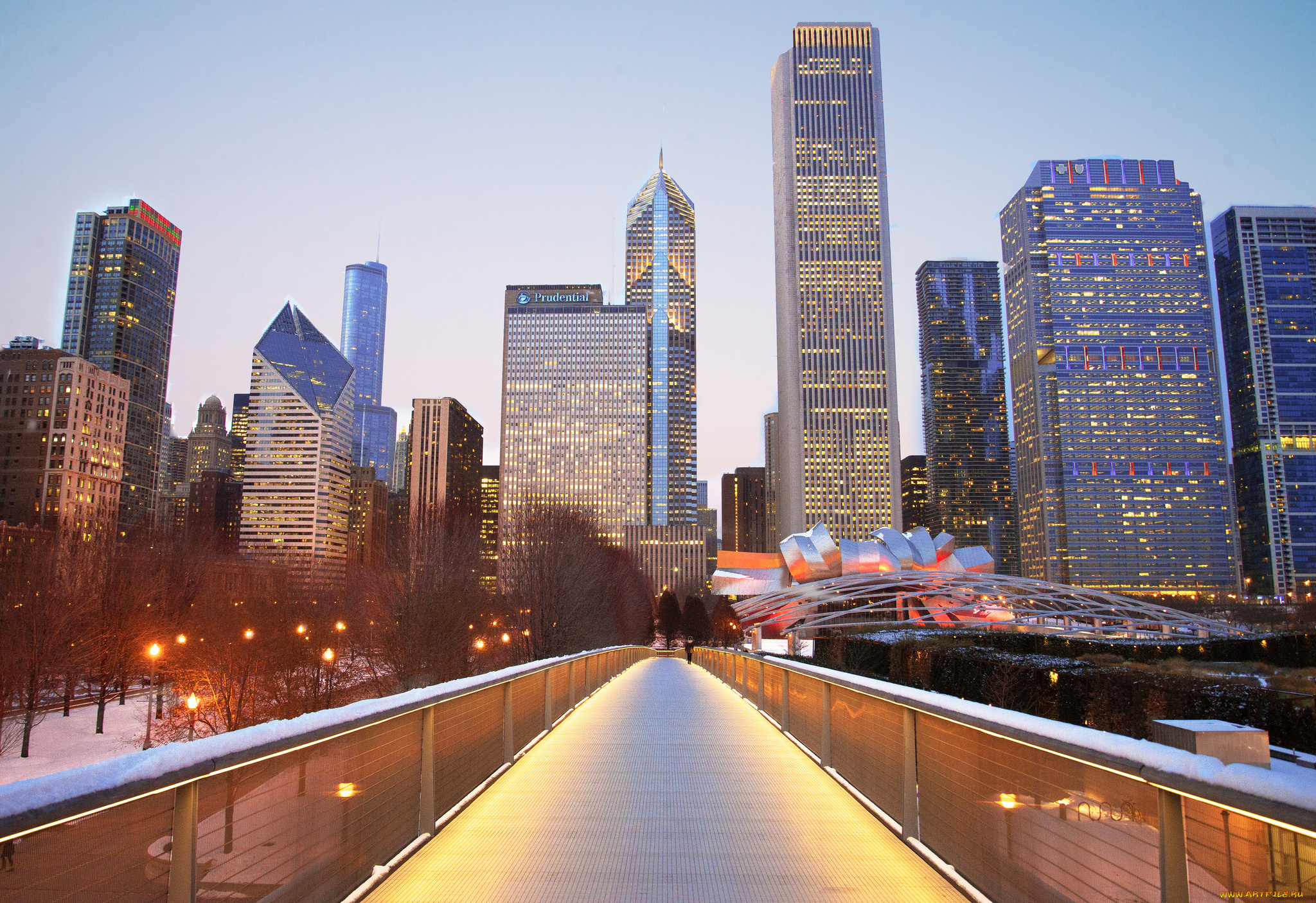 города, Чикаго, , сша, город, иллиноис, Чикаго, зима, снег, небоскребы