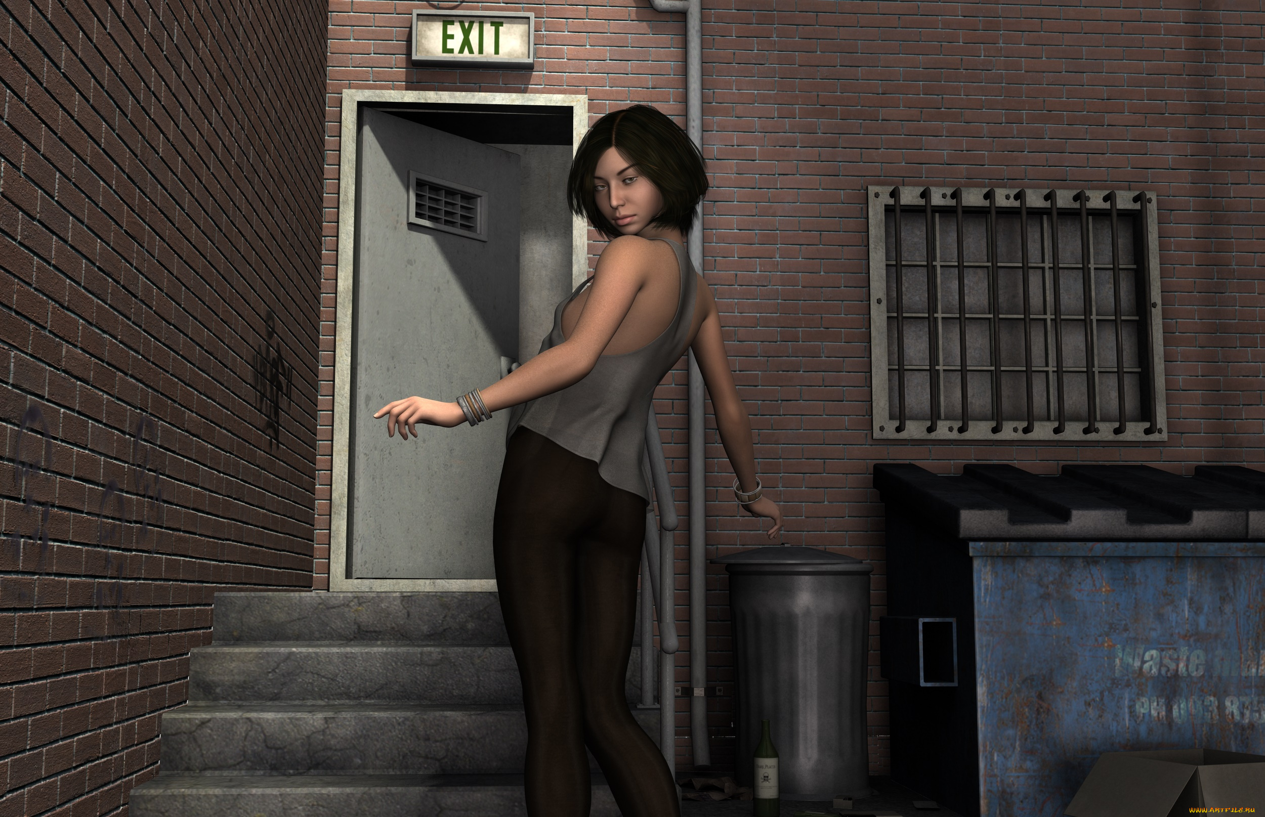 3д, графика, люди, , people, фон, взгляд, девушка