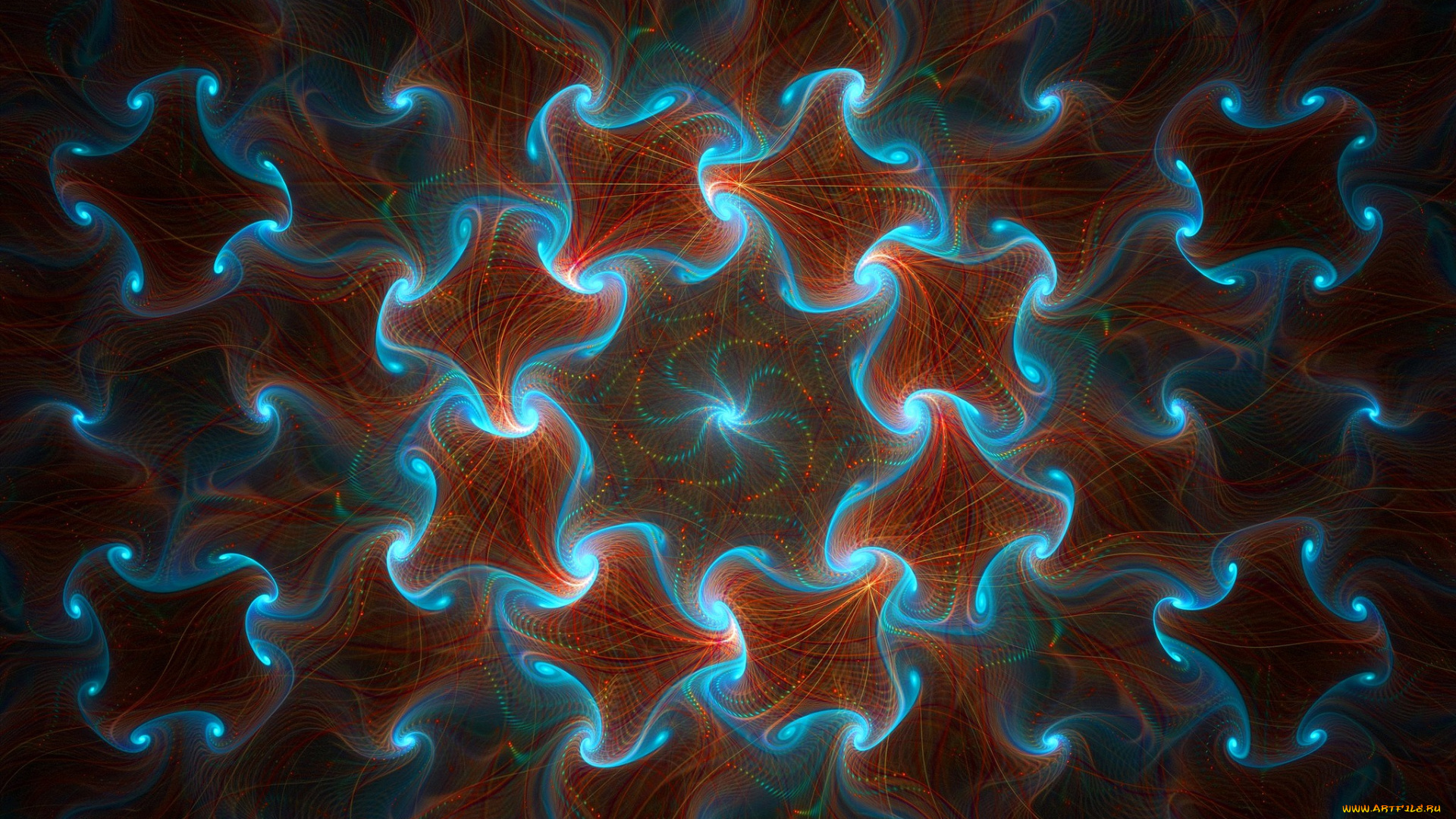 3д, графика, фракталы, , fractal, цвет, абстракция, форма