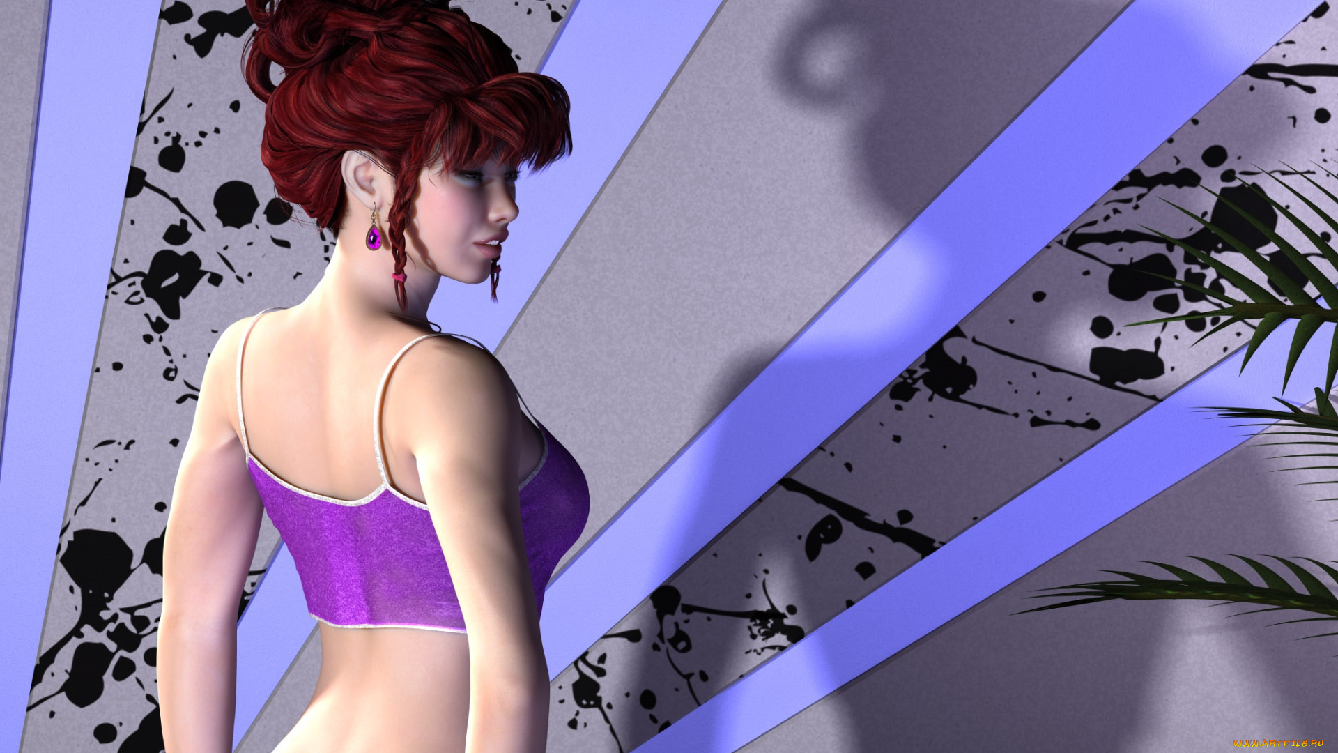 3д, графика, люди, , people, взгляд, фон, девушка