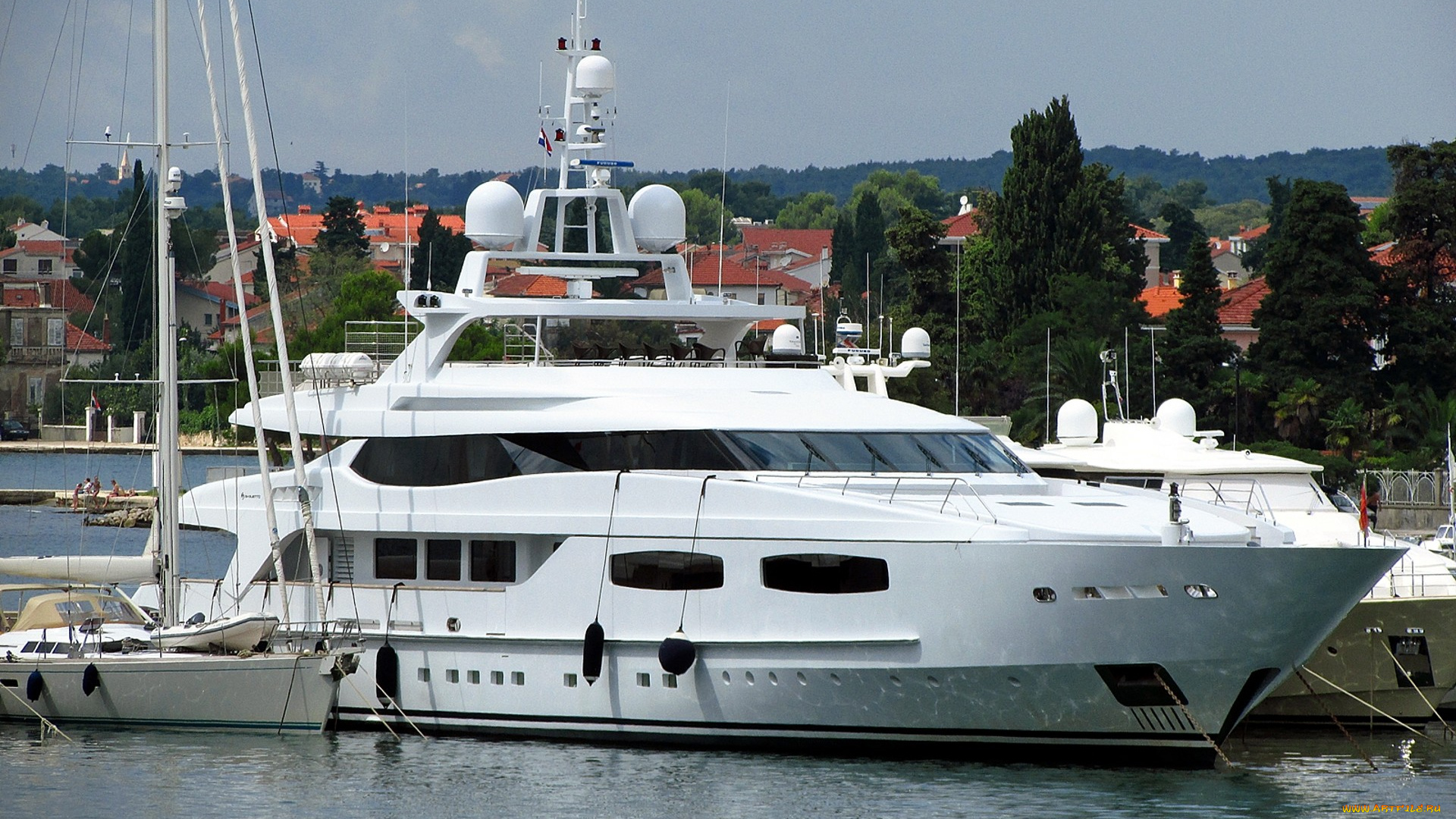 blanca, корабли, Яхты, яхта