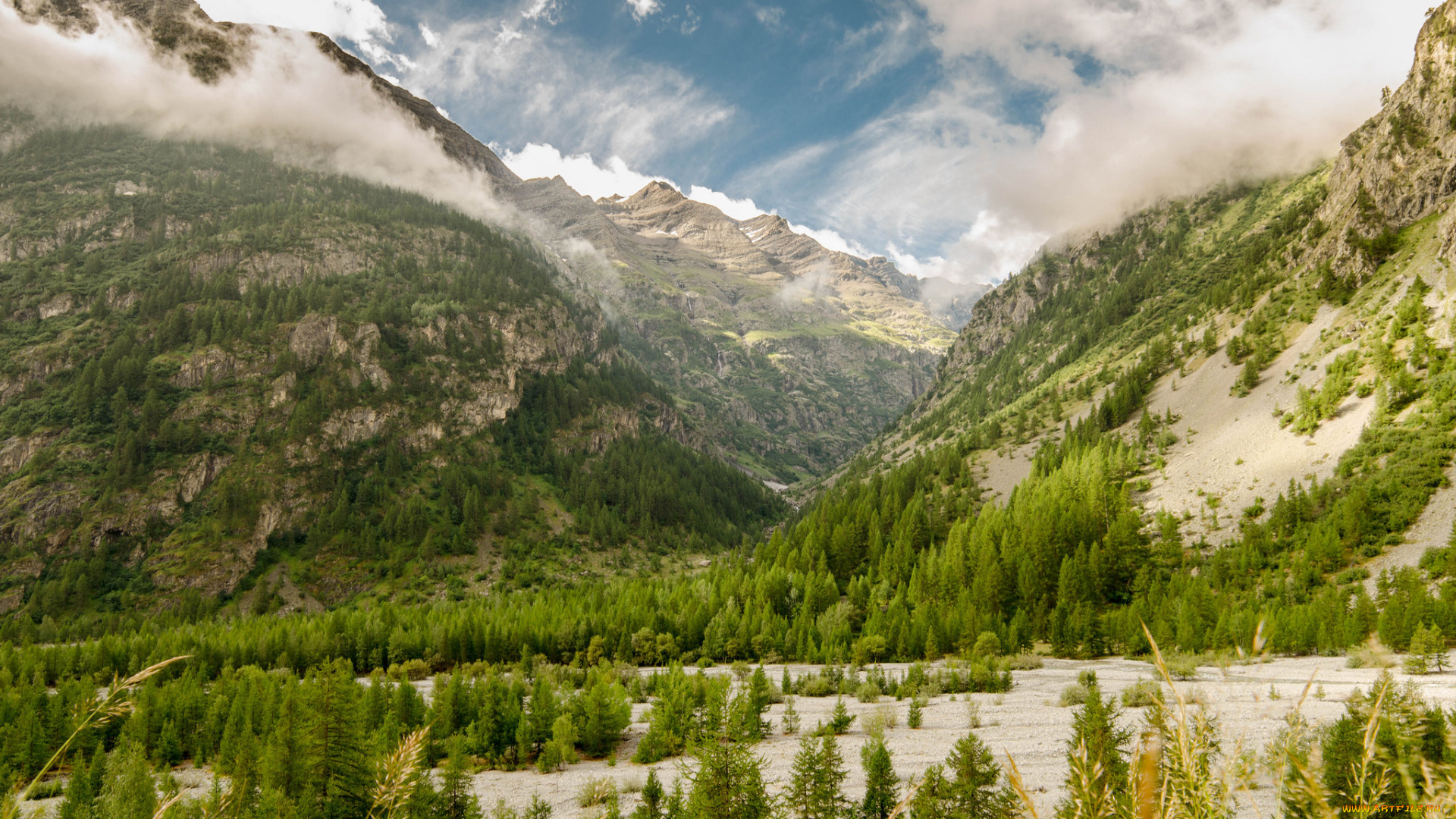 природа, горы, простор