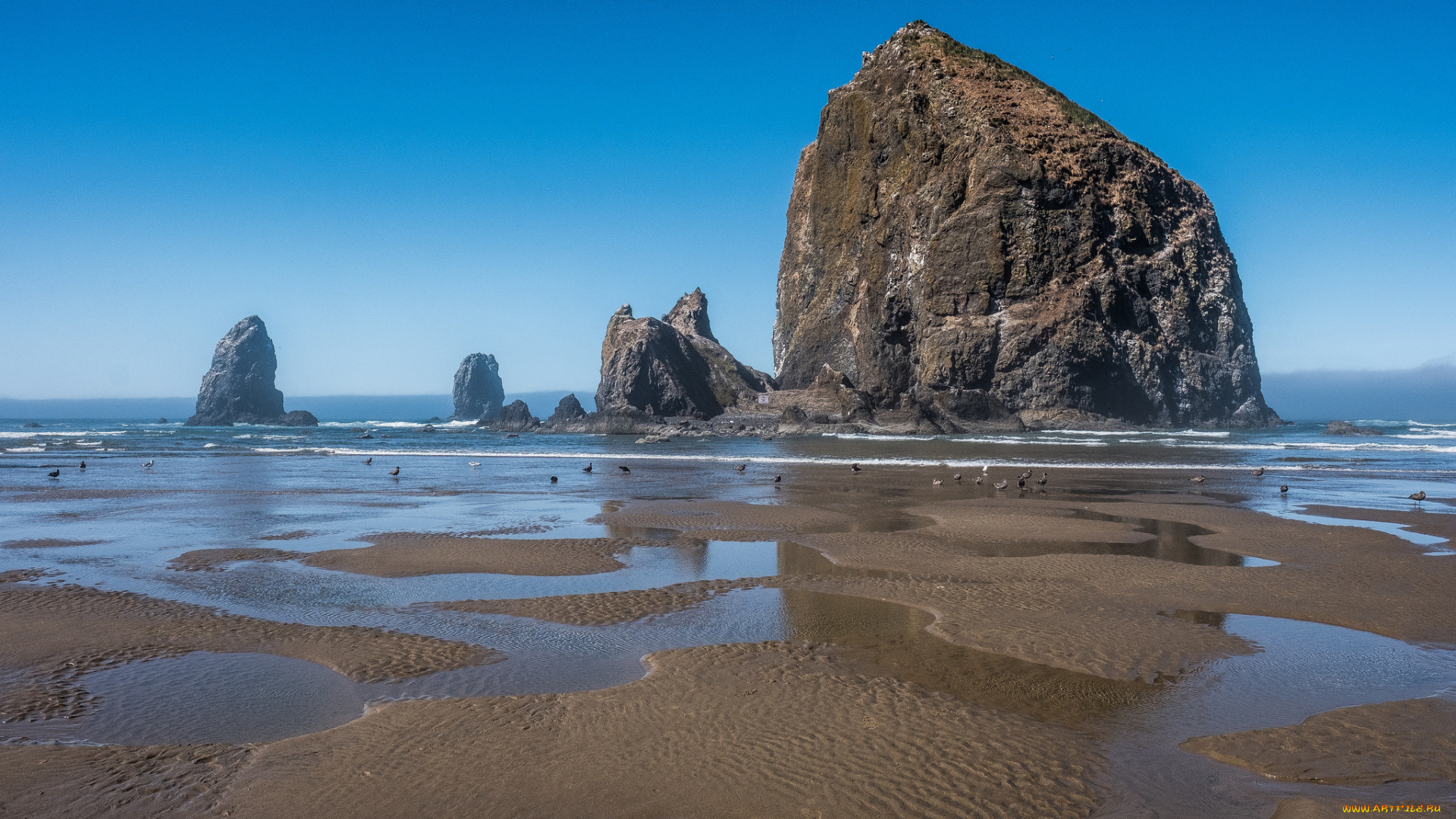 природа, побережье, простор