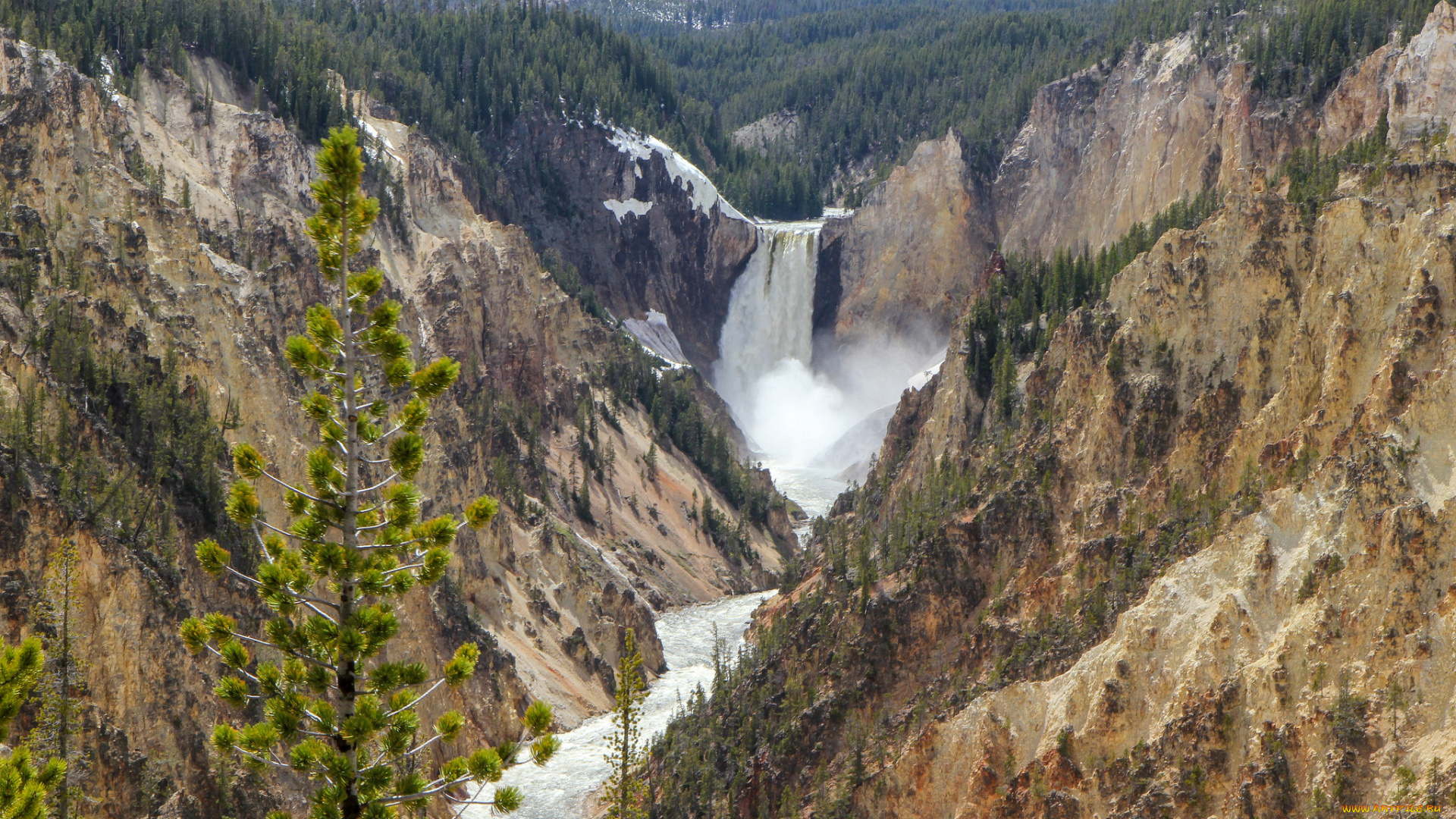 природа, водопады, простор
