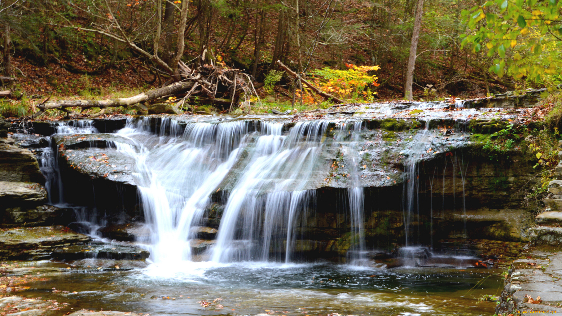 природа, водопады, простор