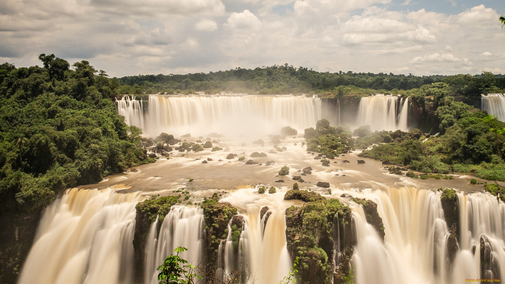 природа, водопады, простор