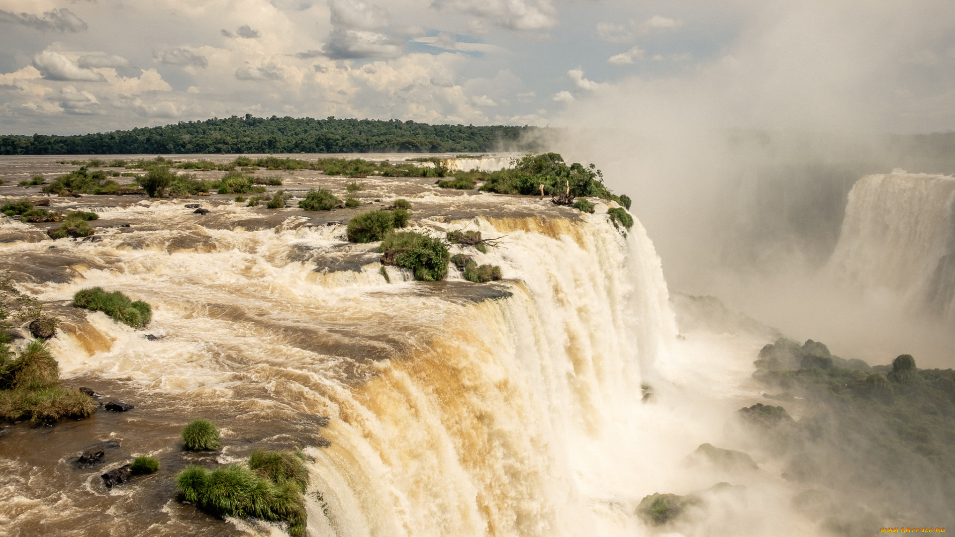 природа, водопады, простор