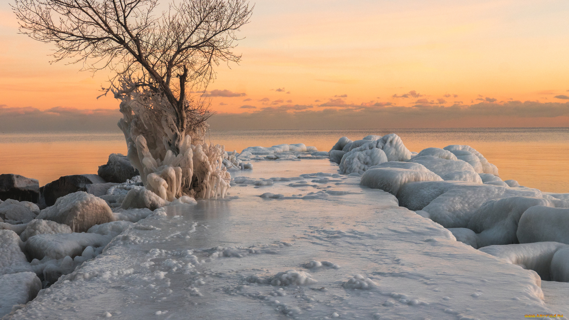 природа, зима, простор