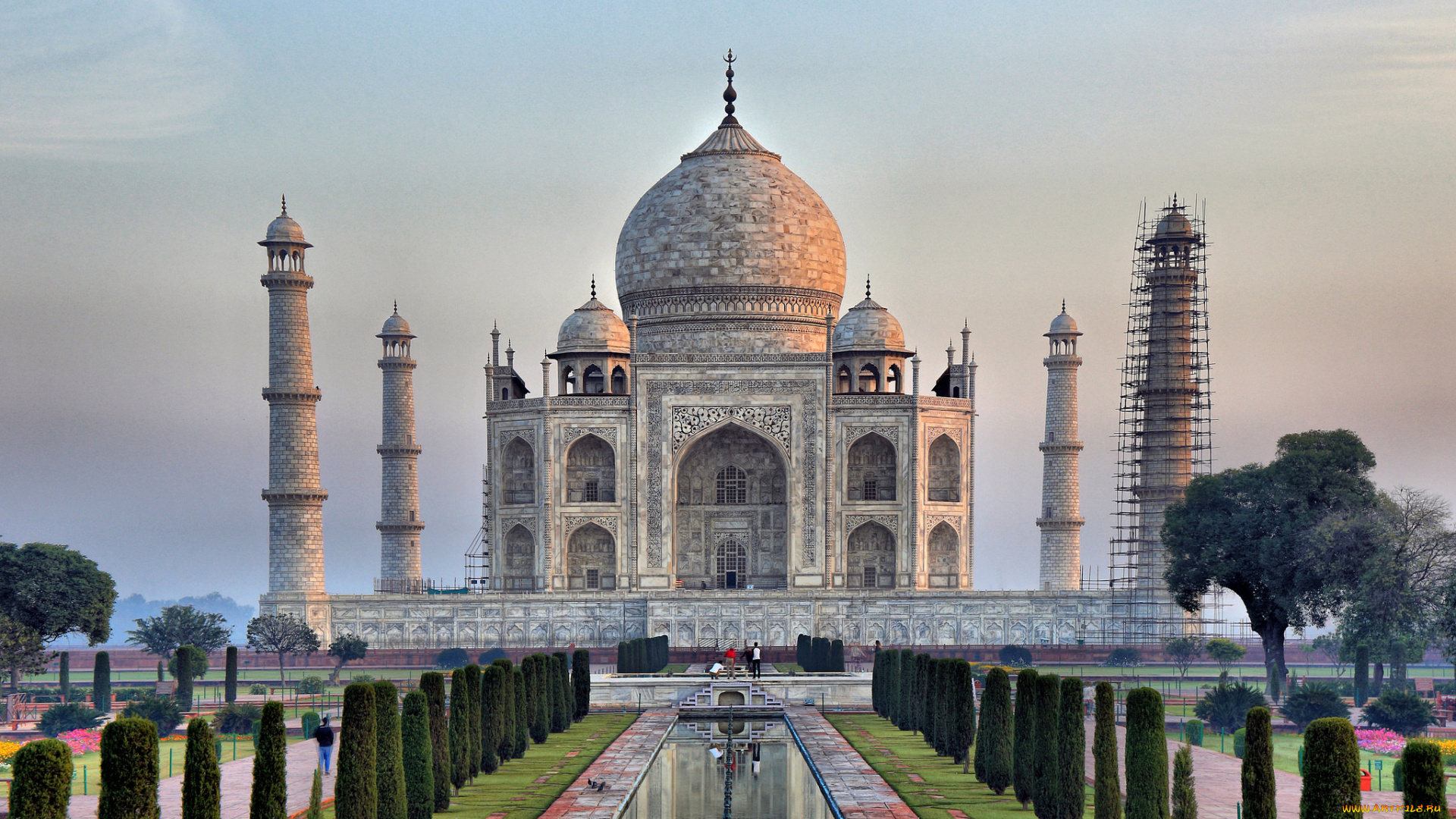 taj, mahal, -, india, города, тадж-махал, , индия, простор