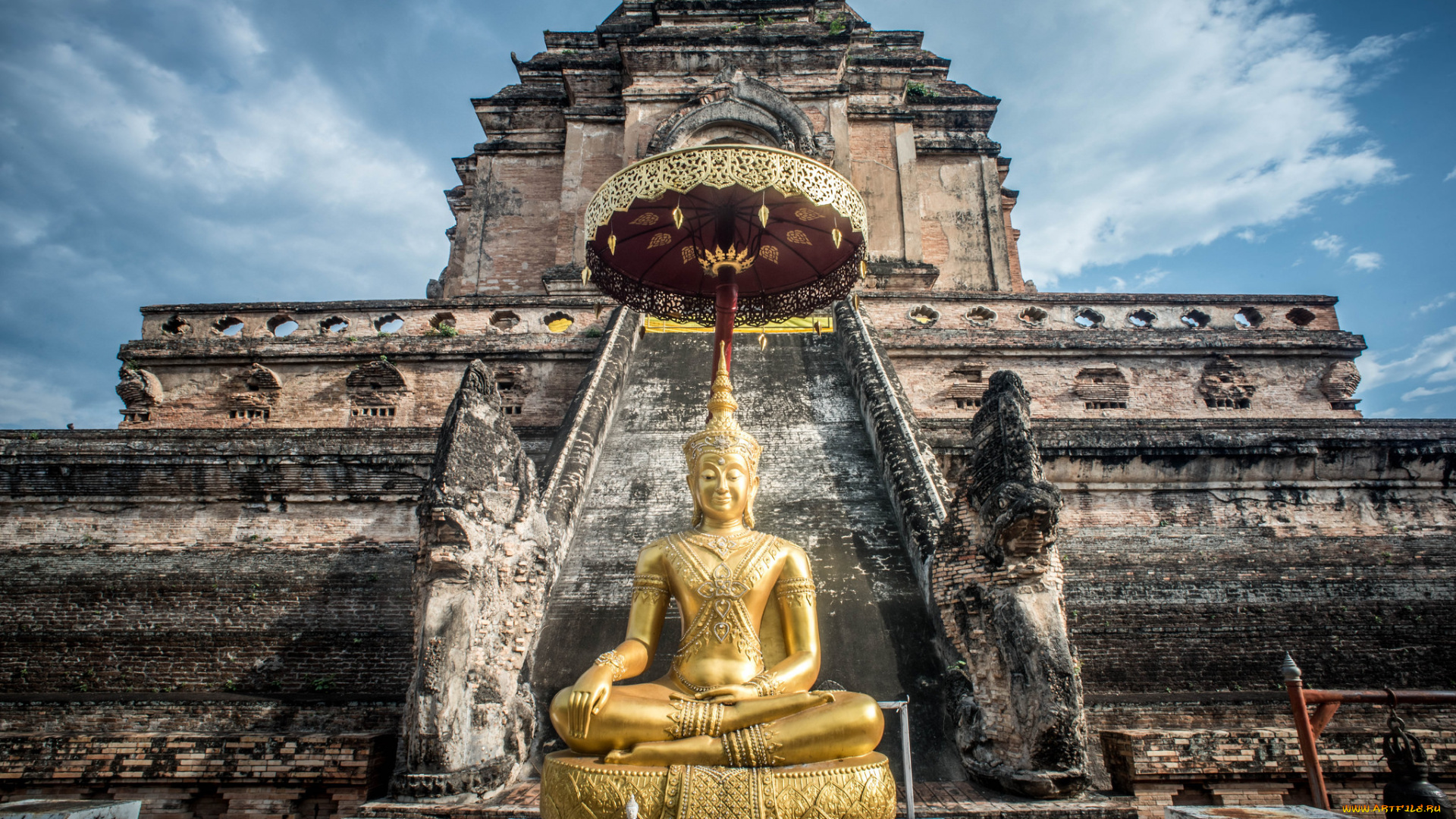 wat, chedi, luang, , chiang, mai, города, -, буддийские, и, другие, храмы, простор