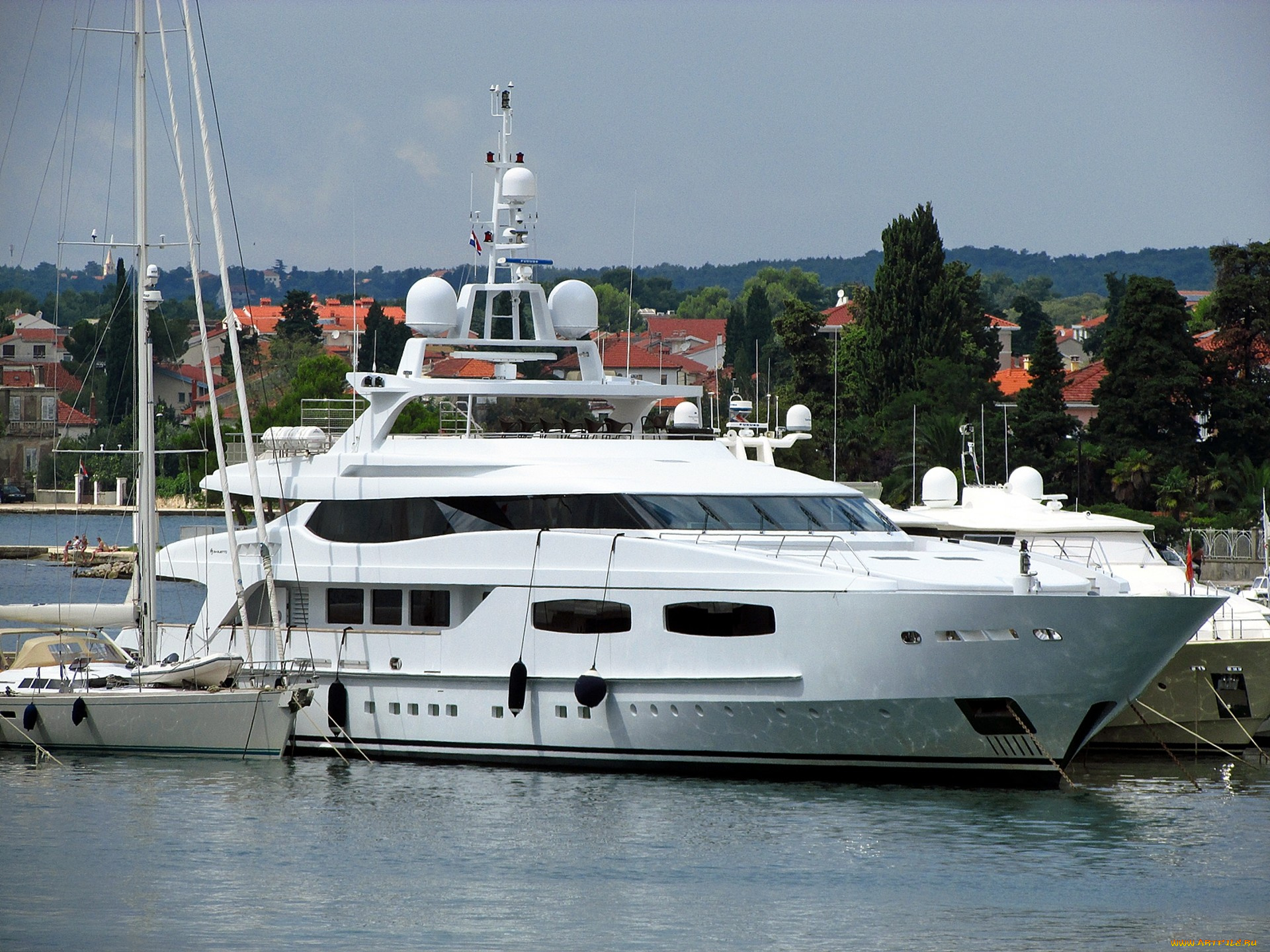 blanca, корабли, Яхты, яхта