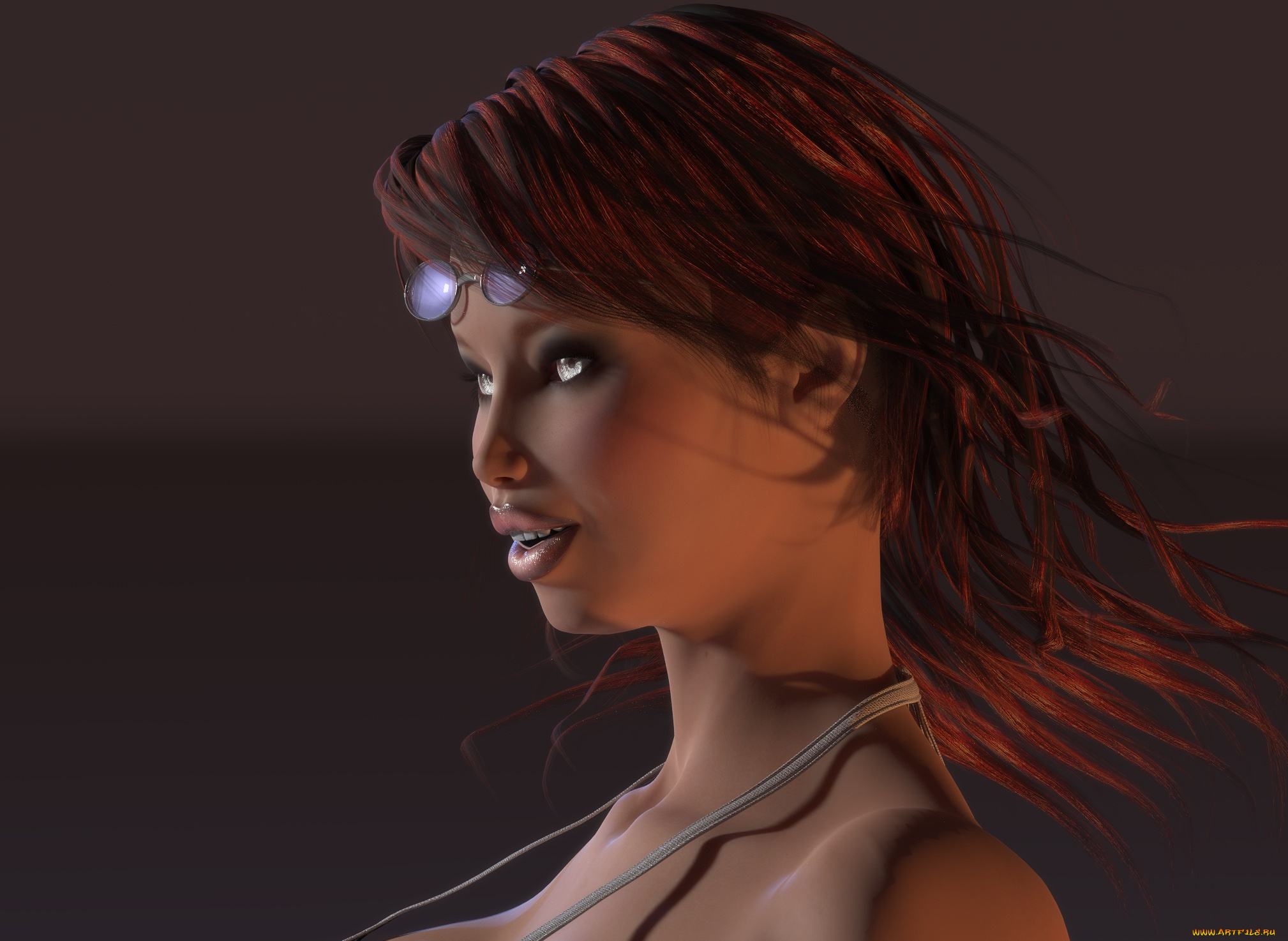 3д, графика, портрет, , portraits, фон, взгляд, девушка