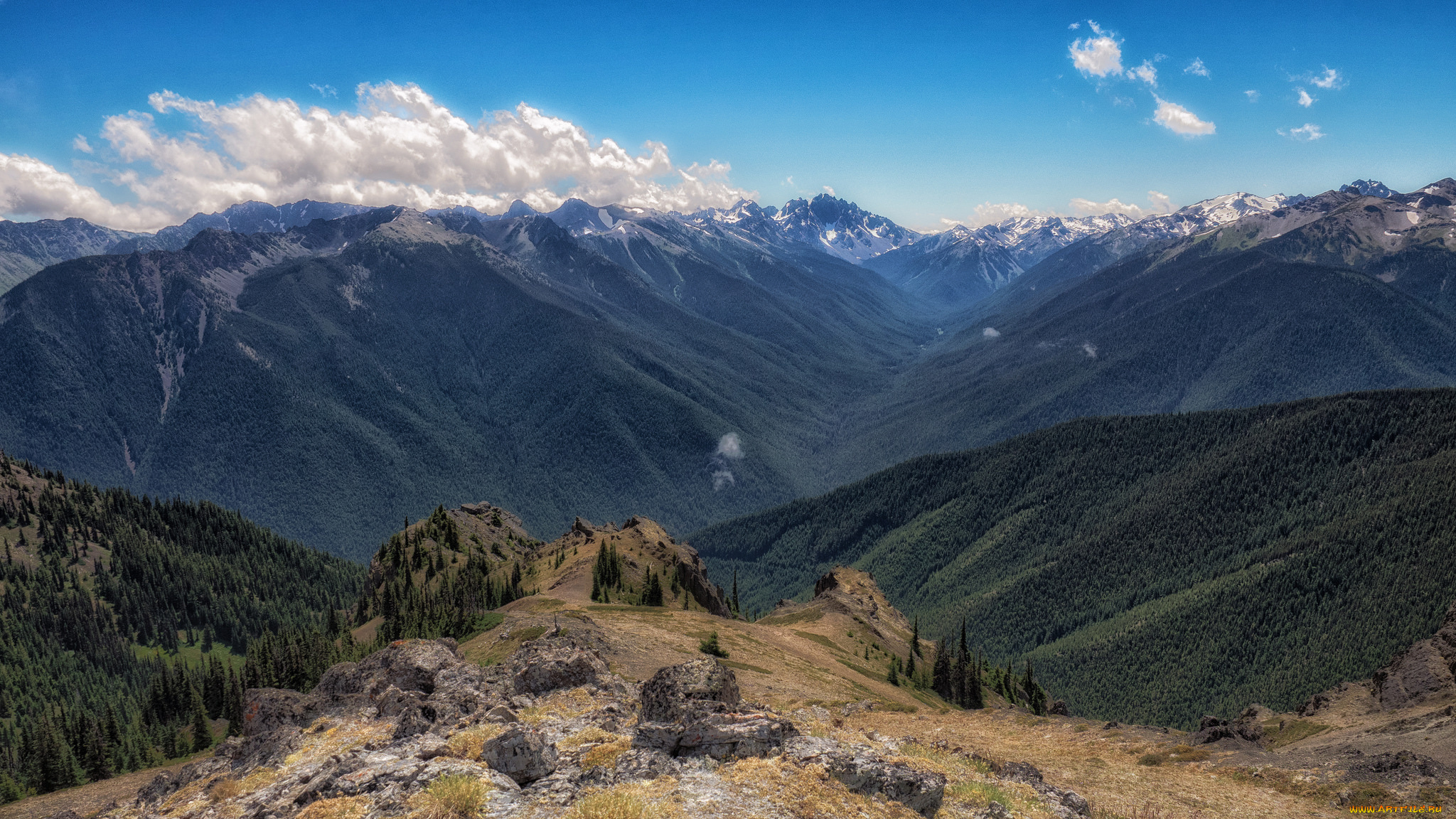 природа, горы, простор