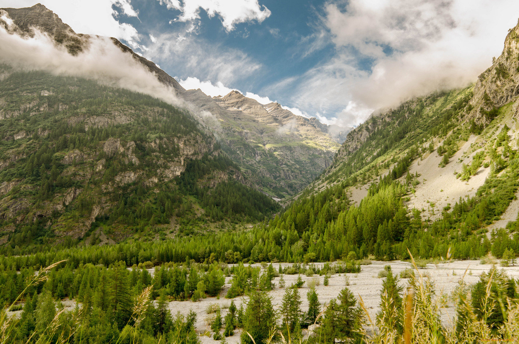 природа, горы, простор