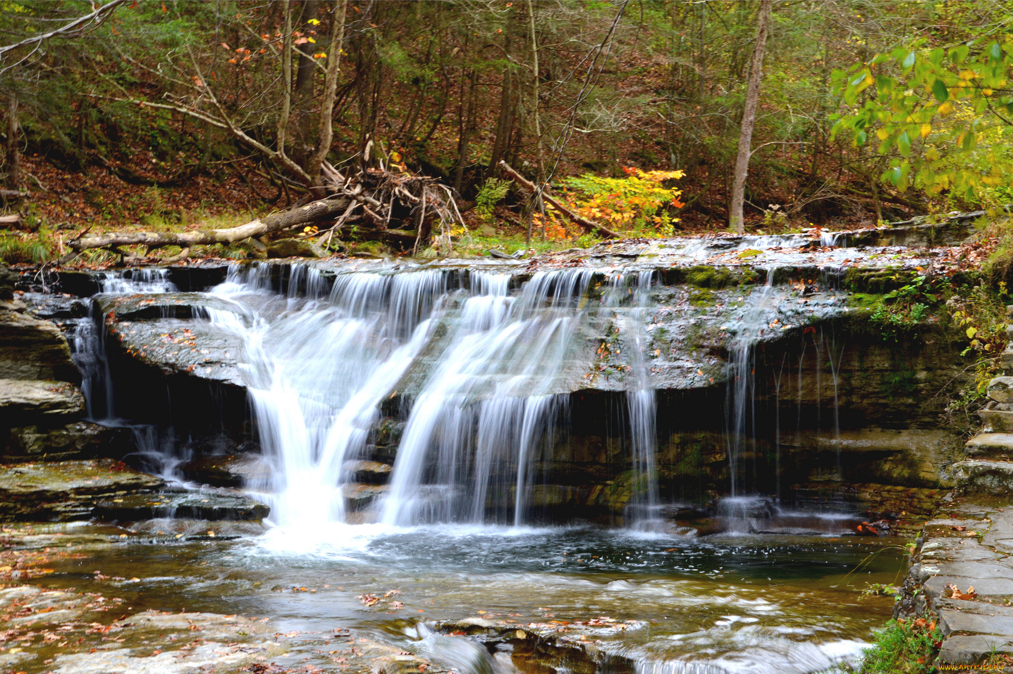 природа, водопады, простор