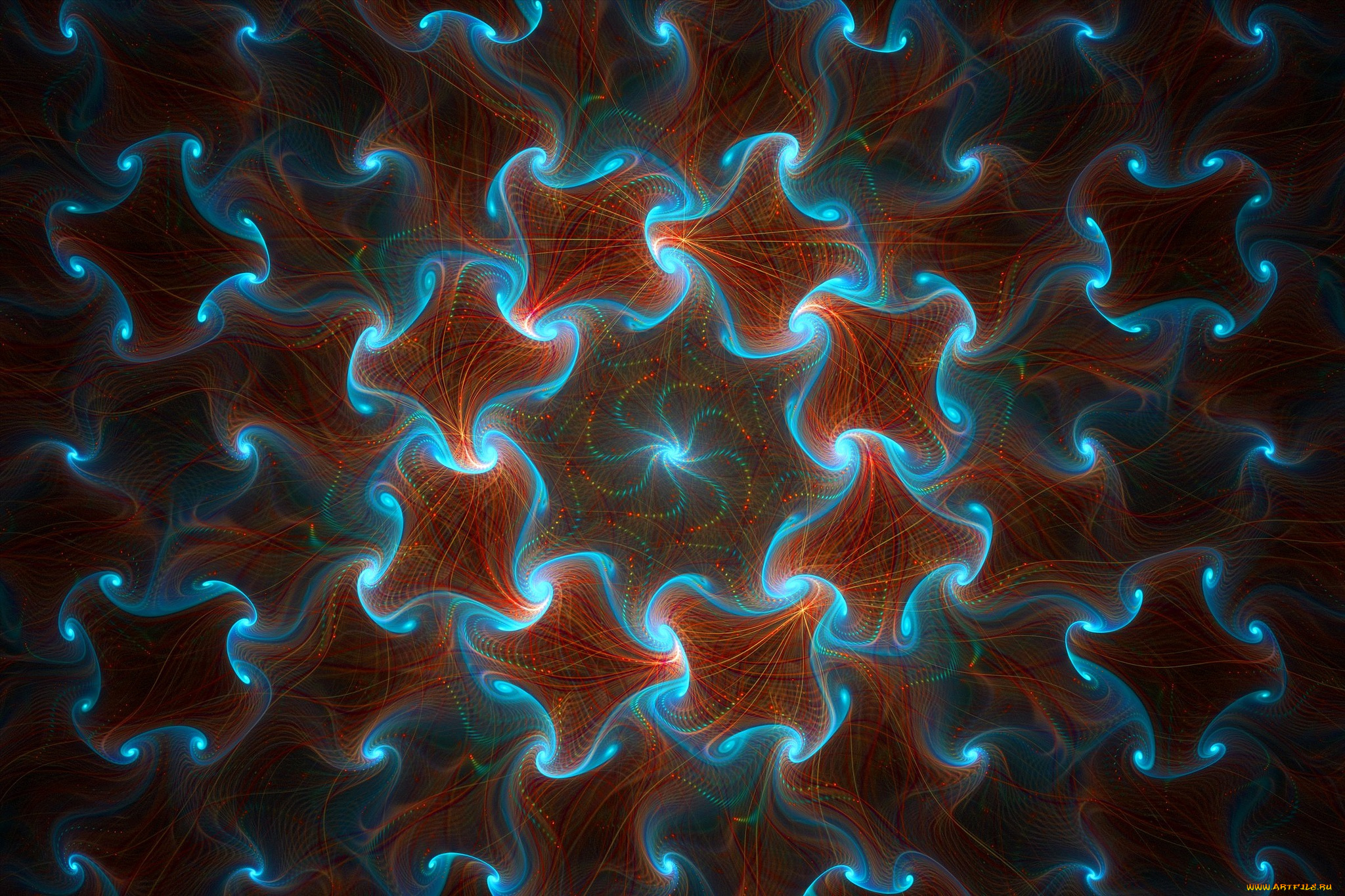 3д, графика, фракталы, , fractal, цвет, абстракция, форма