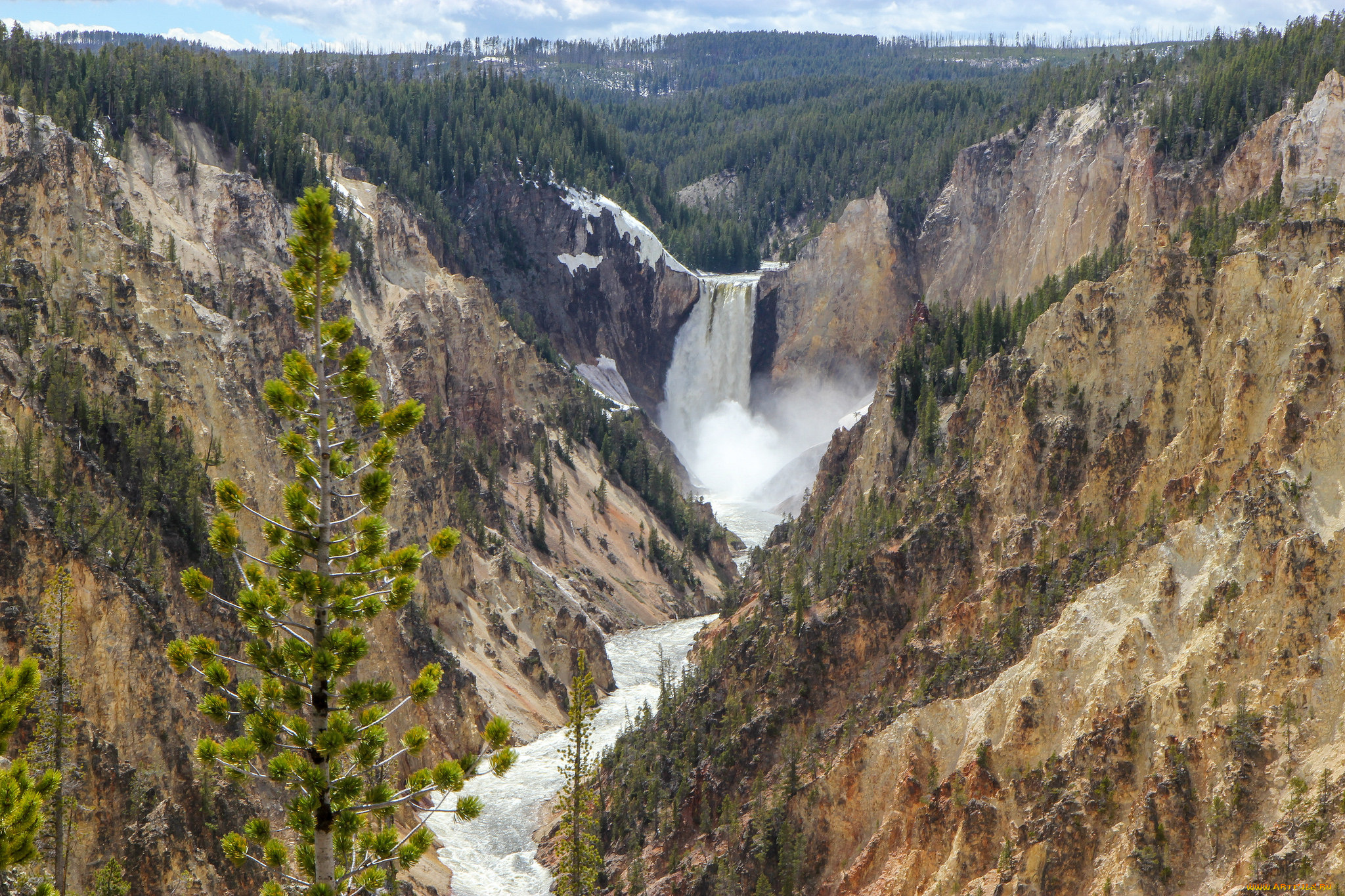 природа, водопады, простор