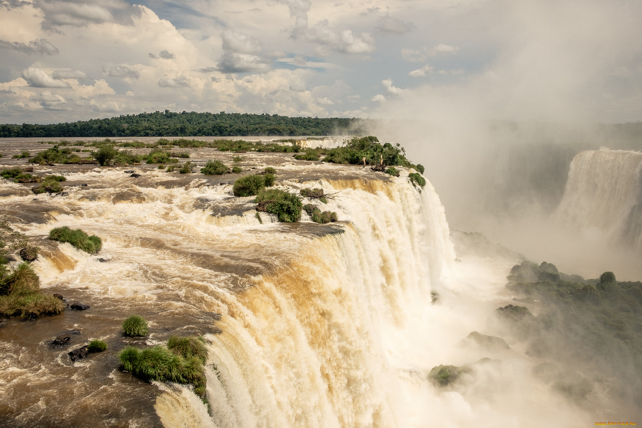 природа, водопады, простор