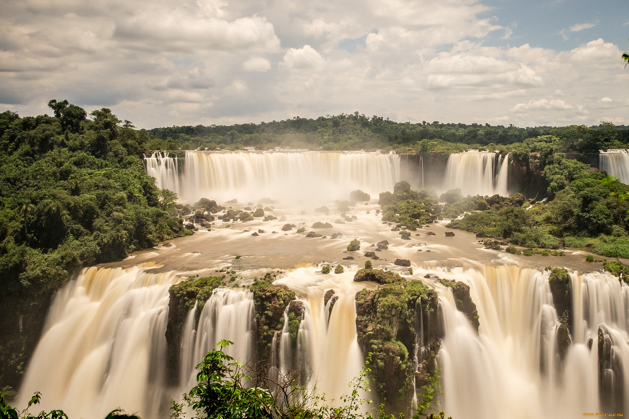 природа, водопады, простор
