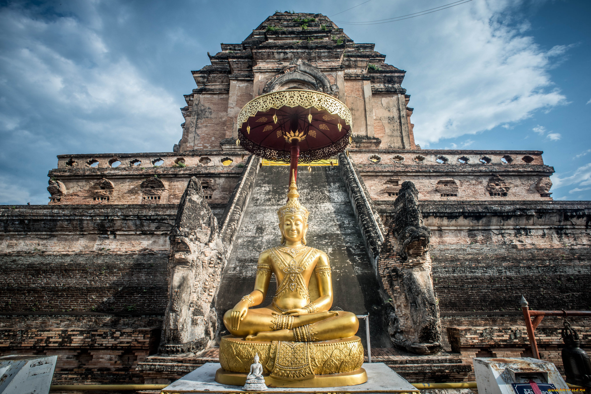 wat, chedi, luang, , chiang, mai, города, -, буддийские, и, другие, храмы, простор