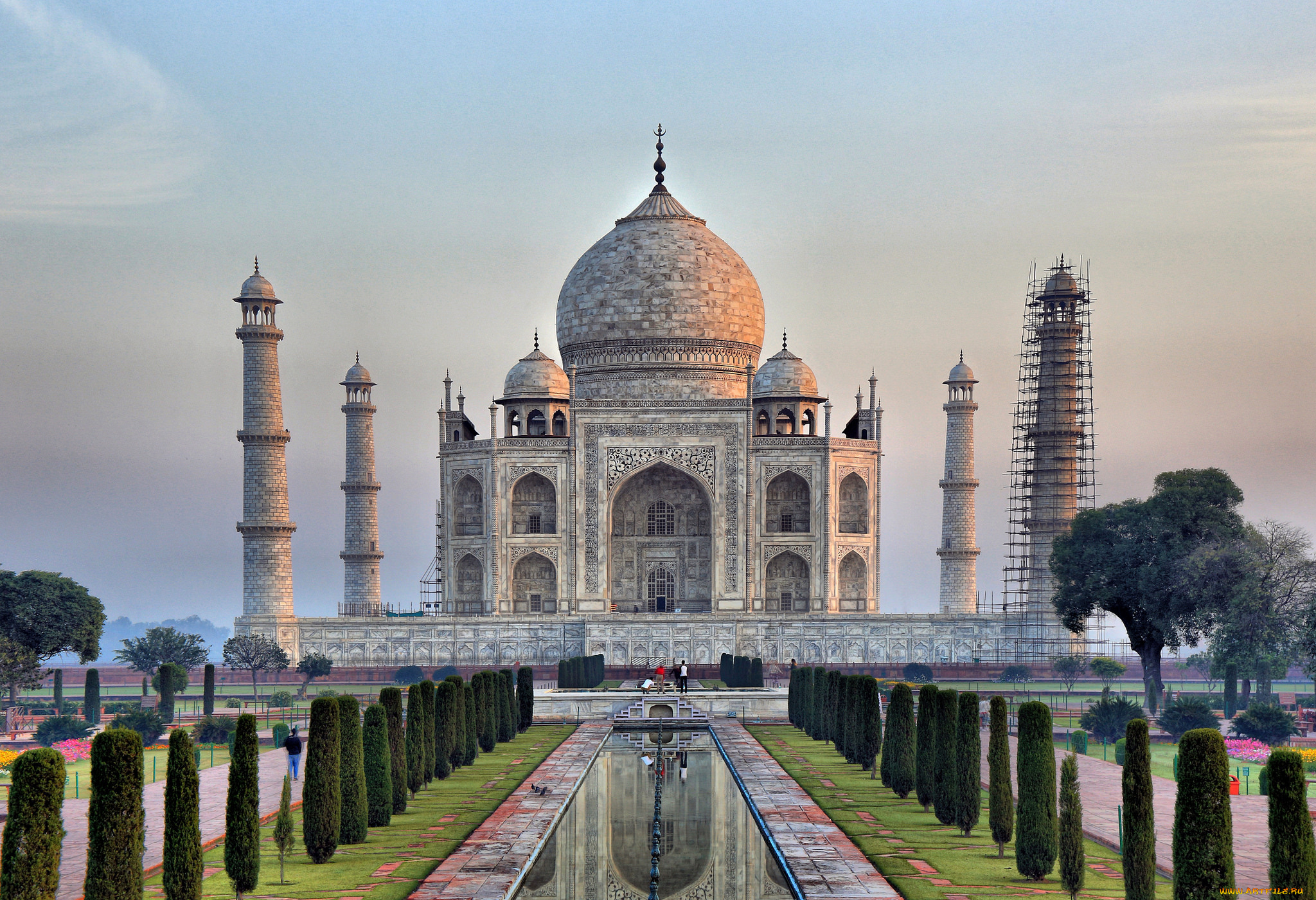 taj, mahal, -, india, города, тадж-махал, , индия, простор