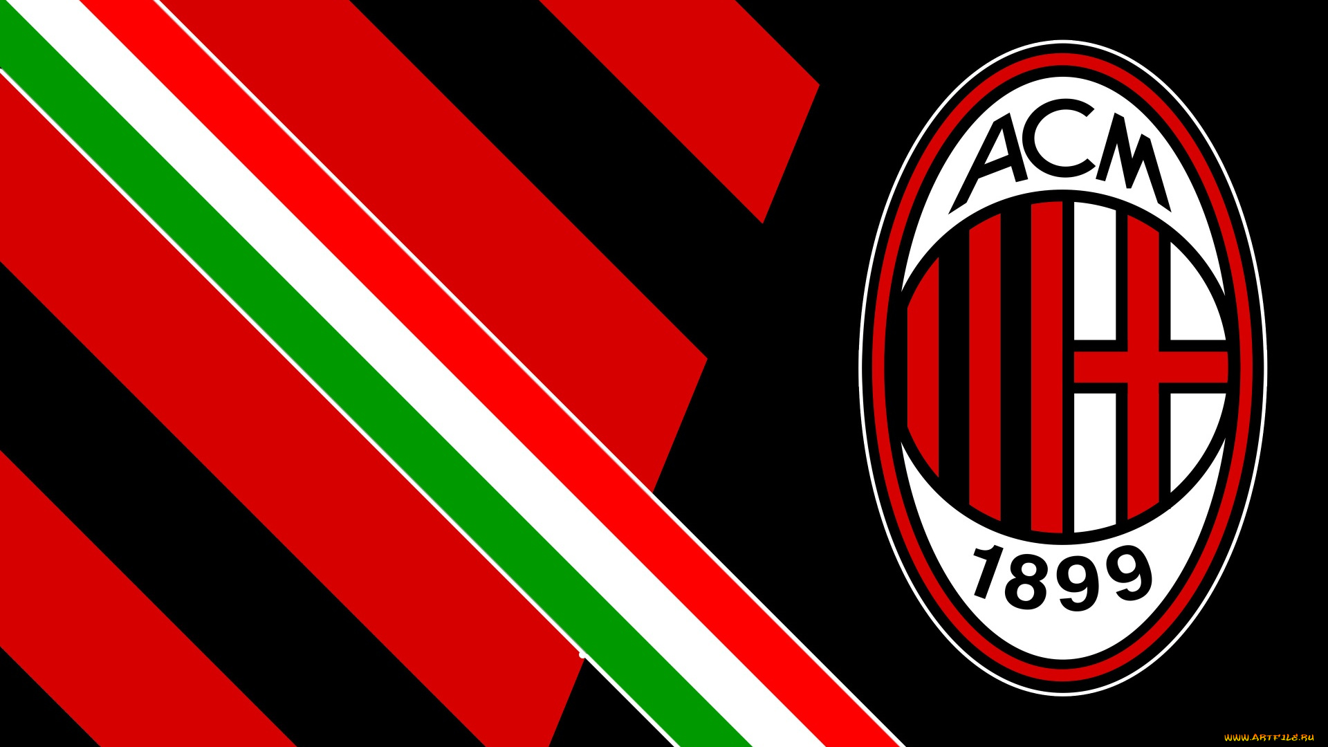 спорт, эмблемы, клубов, milan, линии, цвет, полосы, фон, логотип