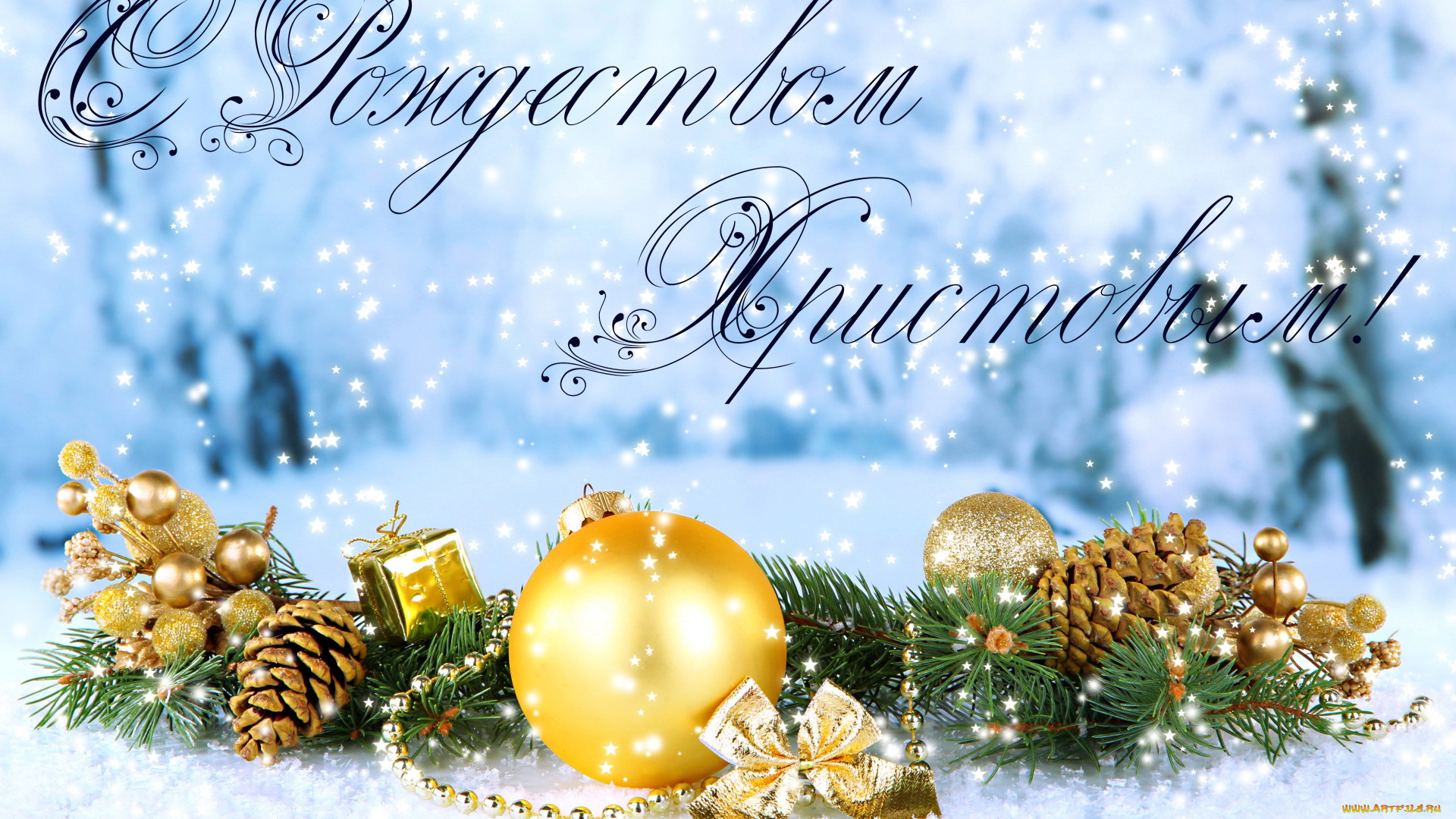 праздничные, украшения, снег, ветка, поздравление, шишки, ёлка