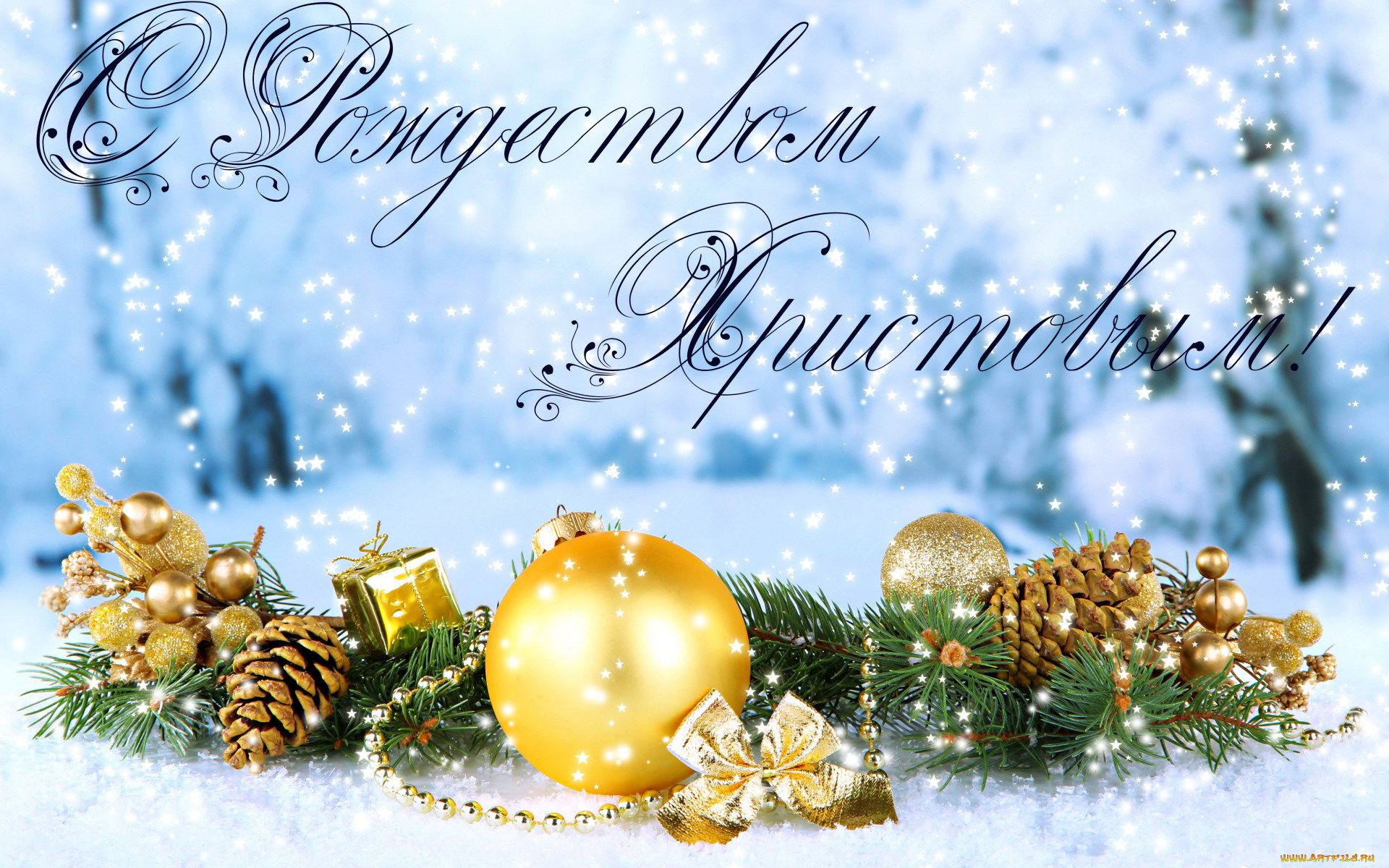 праздничные, украшения, снег, ветка, поздравление, шишки, ёлка