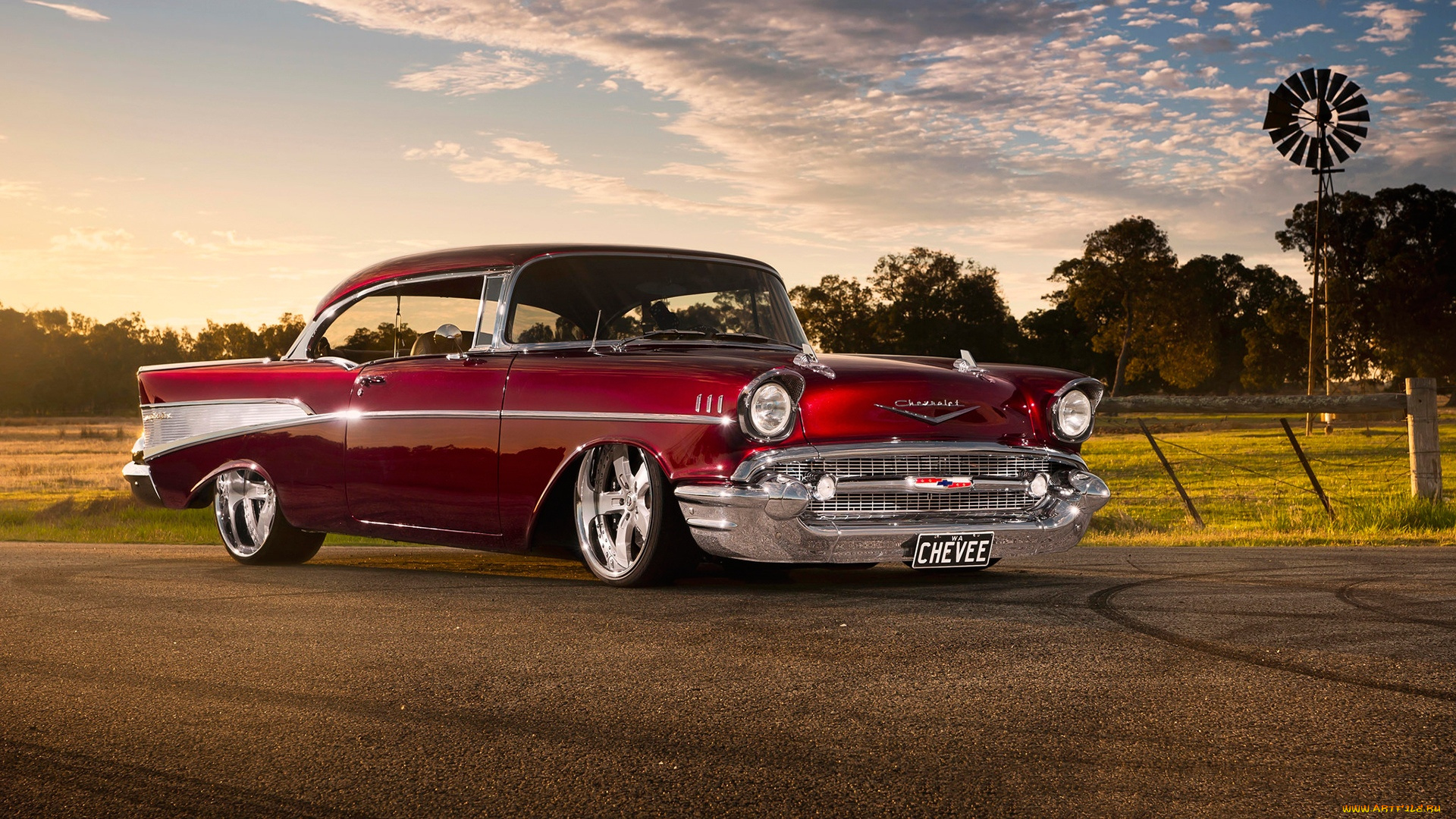 автомобили, chevrolet, 1957, bel, air