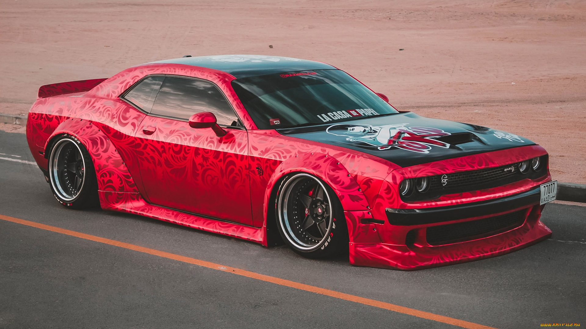 автомобили, dodge, challenger, hellcat