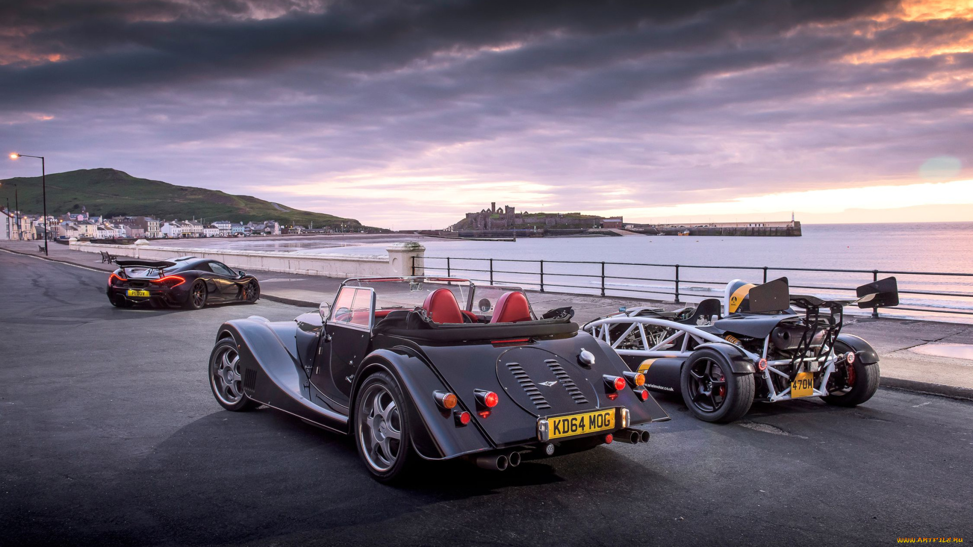 автомобили, разные, вместе, mclaren, ariel, morgan