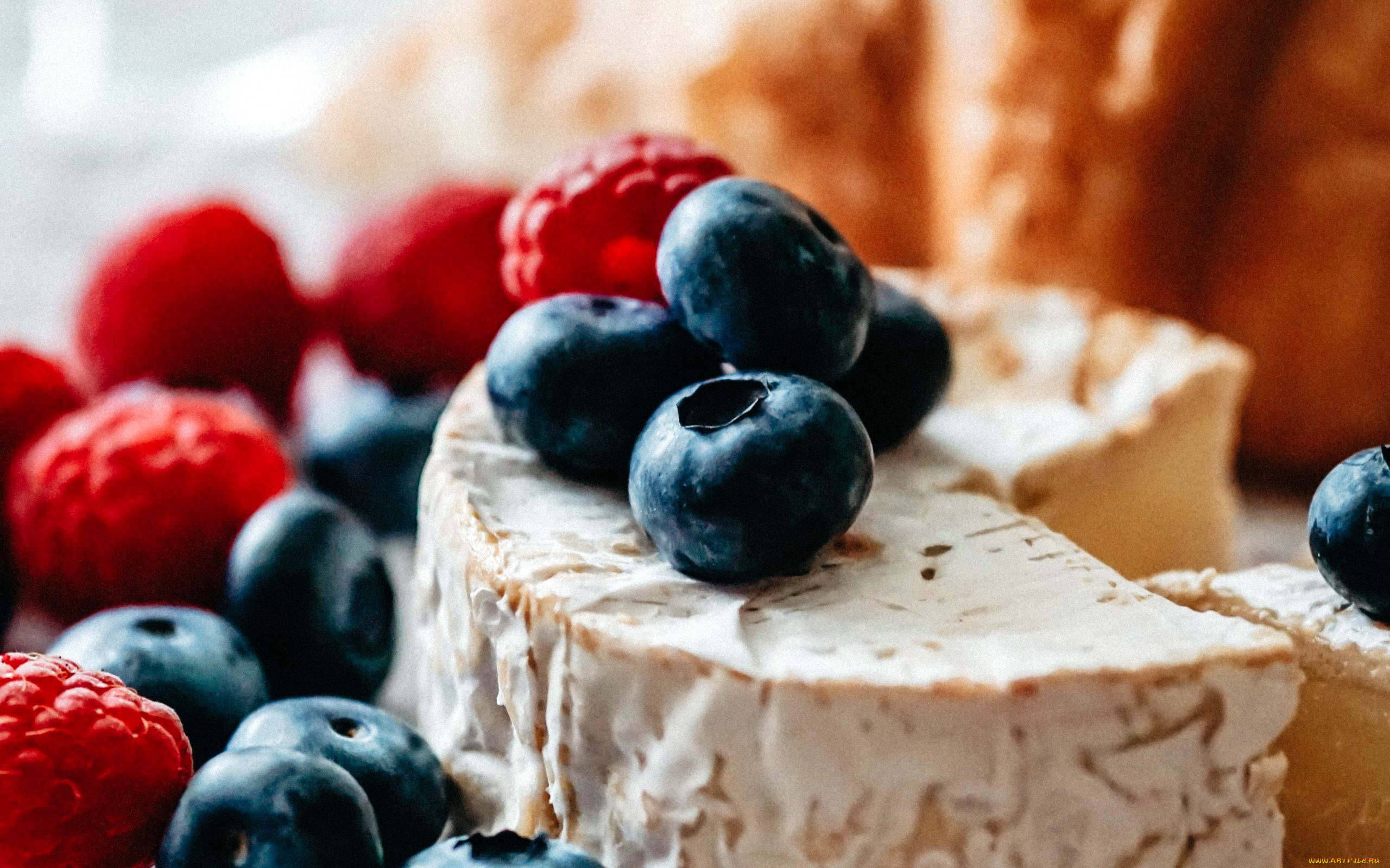 еда, сырные, изделия, малина, сыр, черника